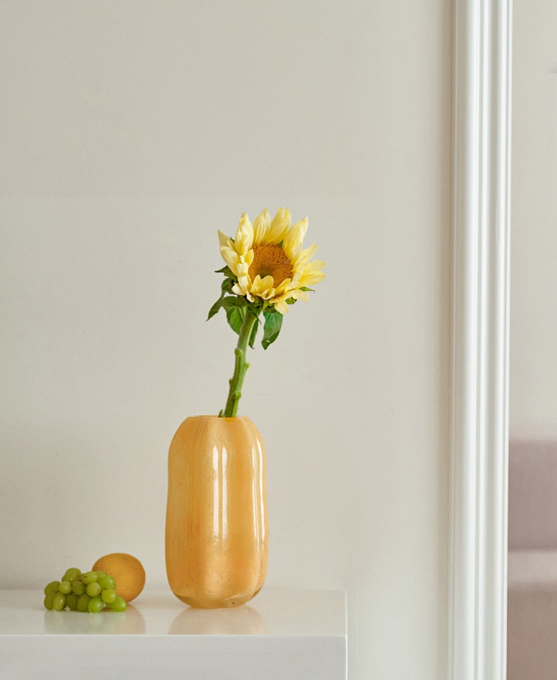 Handmade Murano Glass Vase - Authentic Italian Artisan Vase for Home Decor, Wedding Centerpieces & Luxury Gift