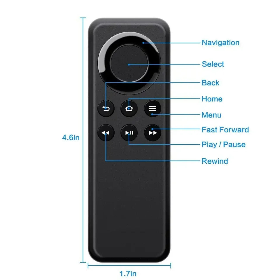 Wireless Bluetooth CV98LM Remote Control for Amazon Fire TV Stick & Fire TV Box - Compatible with Alexa Voice Search, Streaming & Gaming