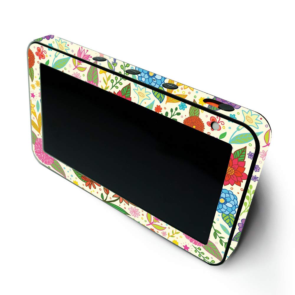 MightySkins Protective Vinyl Wrap for Amazon Echo Show 5 (1st & 2nd Gen) - Flower Garden Design | Easy to Apply & Remove | Made in USA | Perfect for Home Decor & Personalization