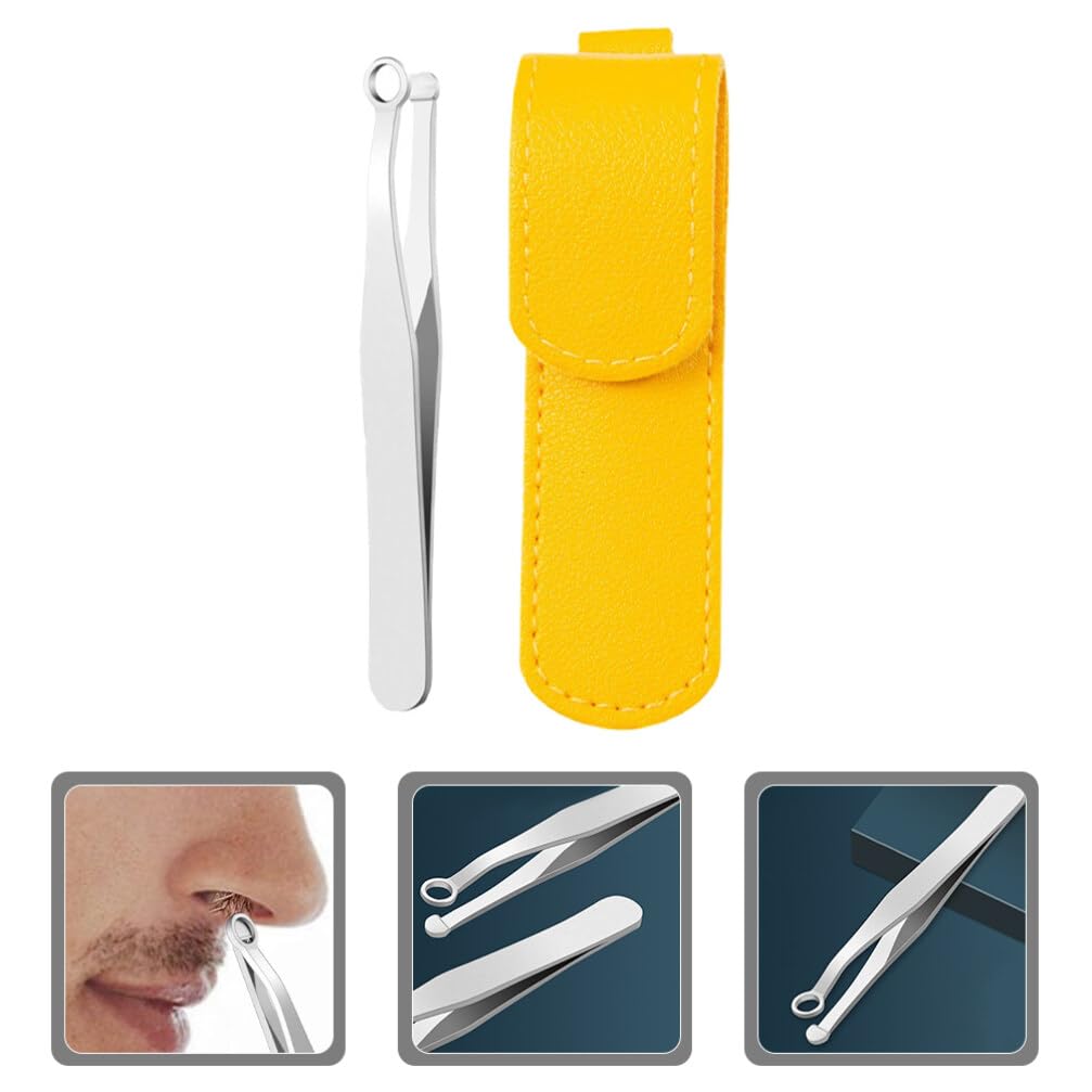 Beavorty Professional Nose Hair Trimmer Set - Stainless Steel Nose Hair Tweezers & Clippers for Men & Women - Painless Nasal Hair Removal Tool for Grooming, Eyebrow & Eyelash Trimming - Perfect for Travel & Daily Personal Care