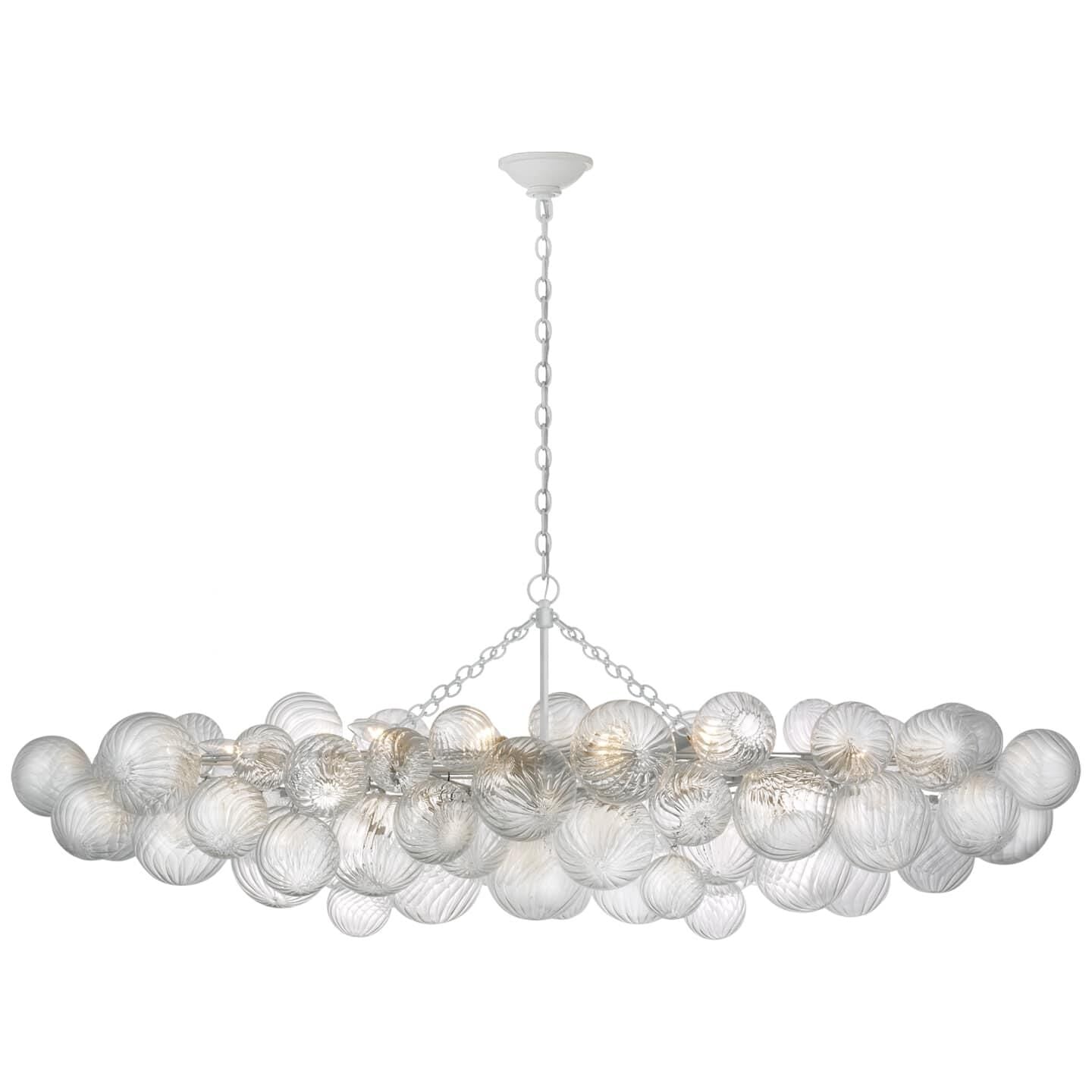 Elegant Glass Ball Bubbles Chandelier - Modern Crystal Ceiling Light Fixture for Dining Room, Living Room & Bedroom Decor