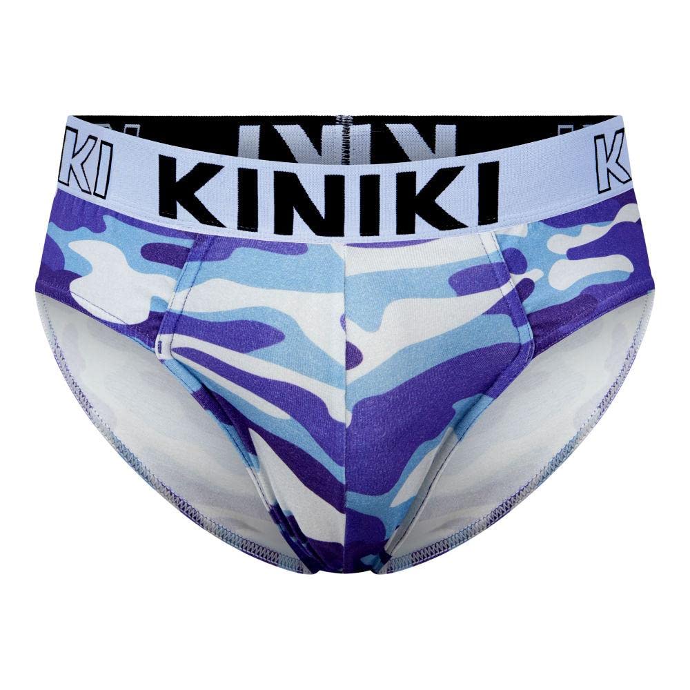 Kiniki Men's Cotton Printed Brief Underwear - Soft & Breathable Comfort for Everyday Wear, Gym & Lounge