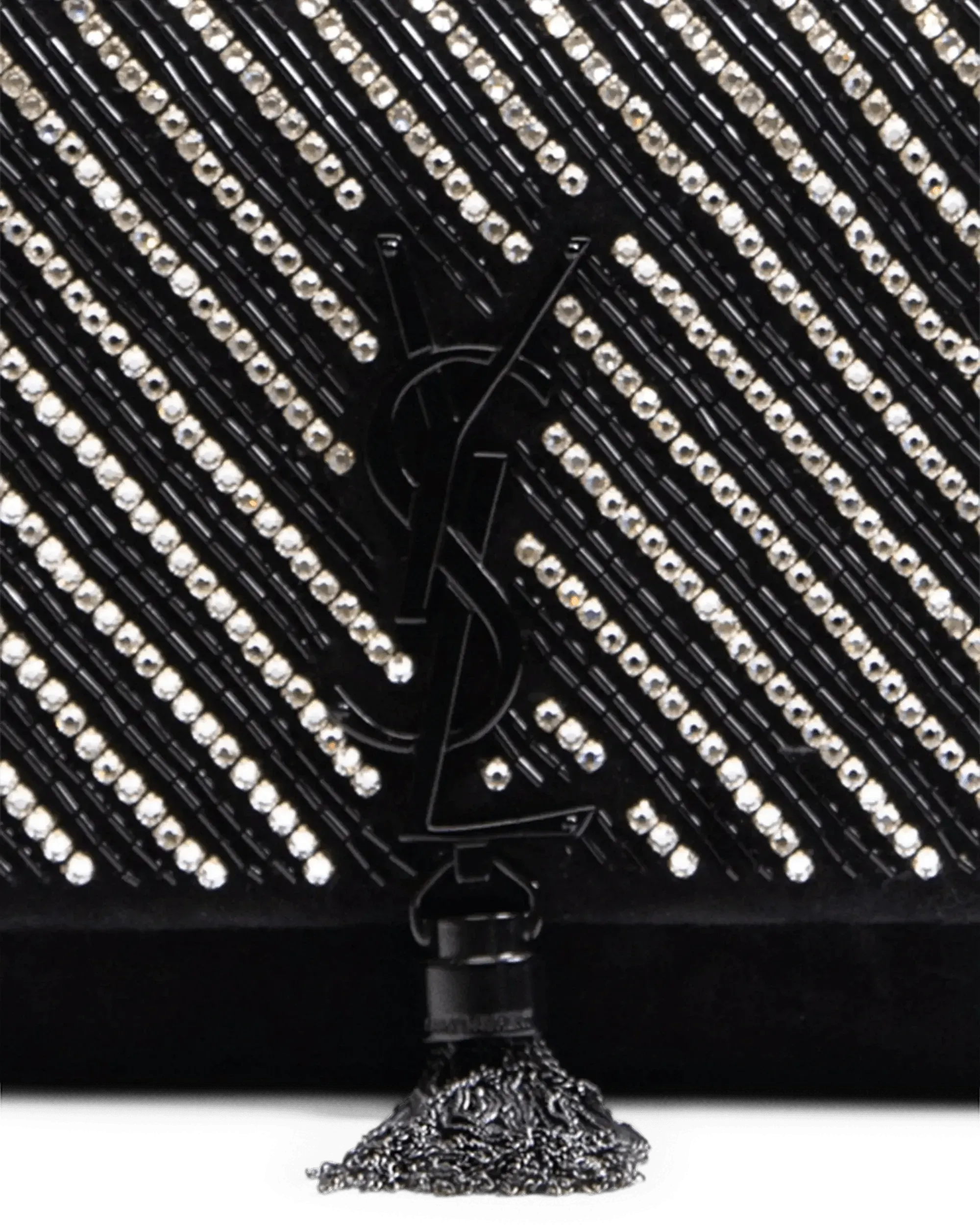 Embellished Kate Tassel Bag for Women - Elegant Beaded Crossbody Purse with Chain Strap, Perfect for Parties, Weddings & Evening Events