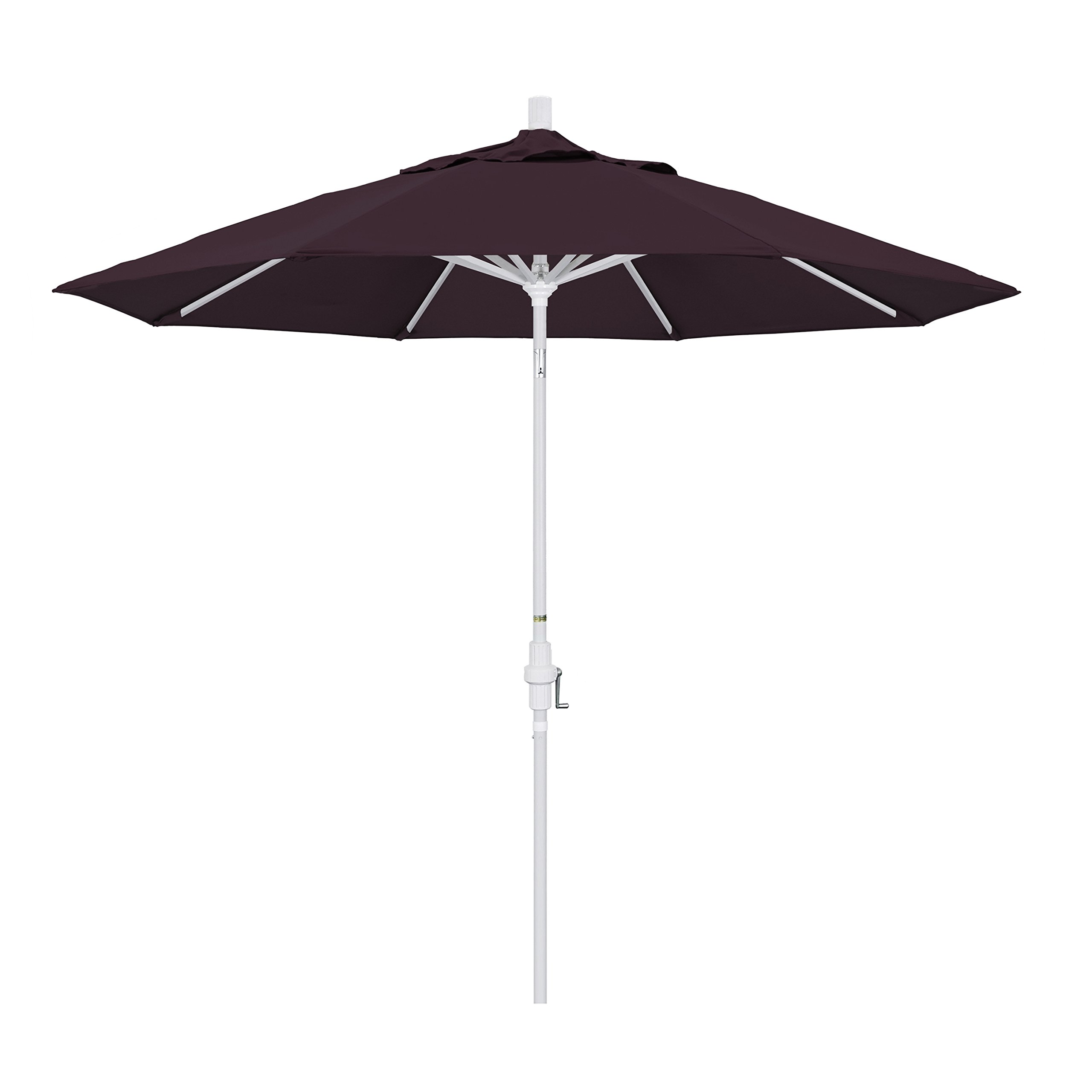 9' Round Aluminum Market Umbrella with Crank & Tilt - Pacifica Purple for Patio & Outdoor Dining