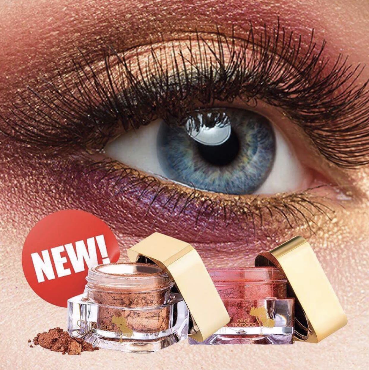 Natural Argan Oil Mineral Eye Shimmer Powder - Vegan & Cruelty-Free Makeup for Glowing Eyes - Perfect for Day & Night Wear, Parties & Special Occasions