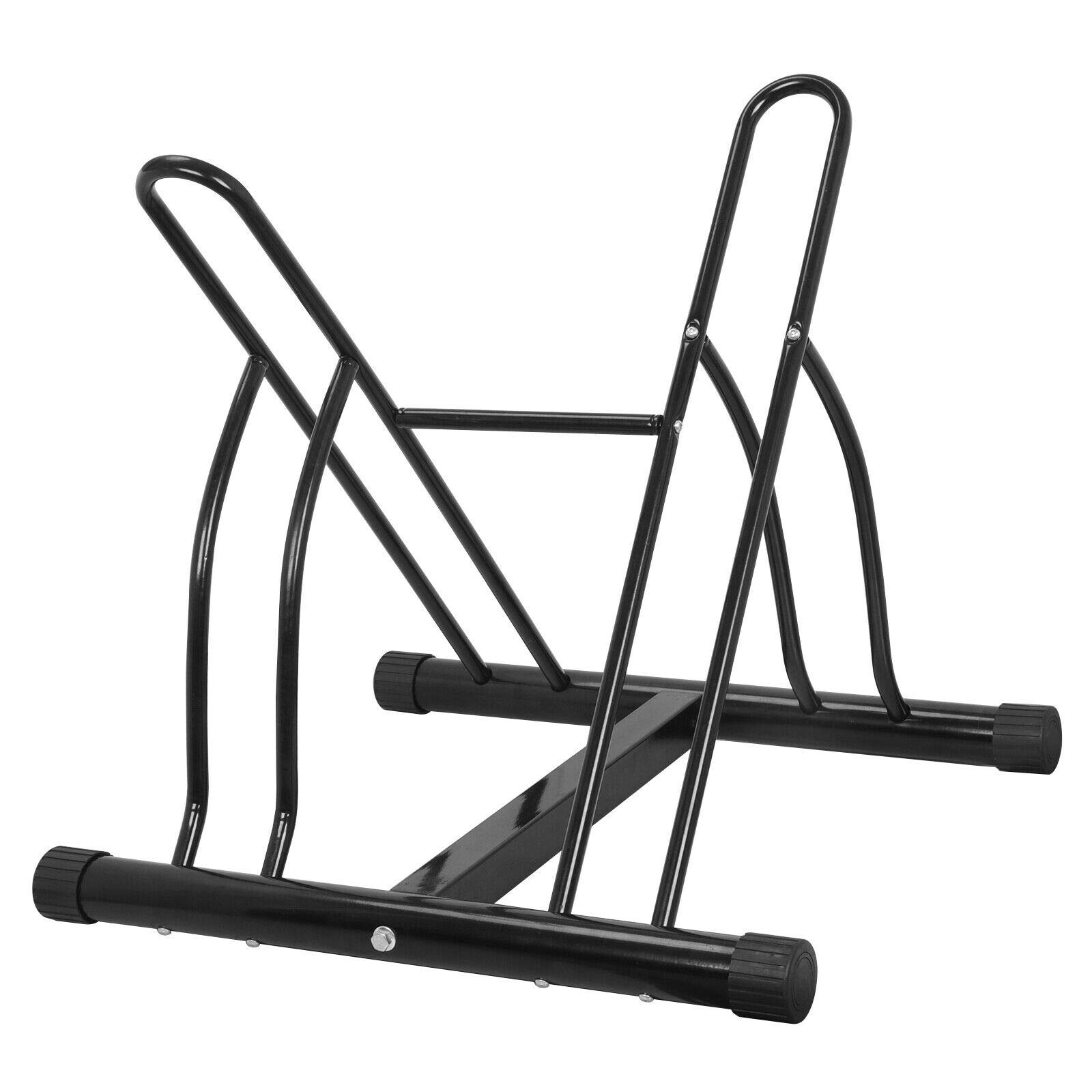 NADA Large Bike Floor Storage Rack - Heavy Duty Bicycle Stand Holder for Indoor/Outdoor Use - Perfect for Garage, School, or Home Organization