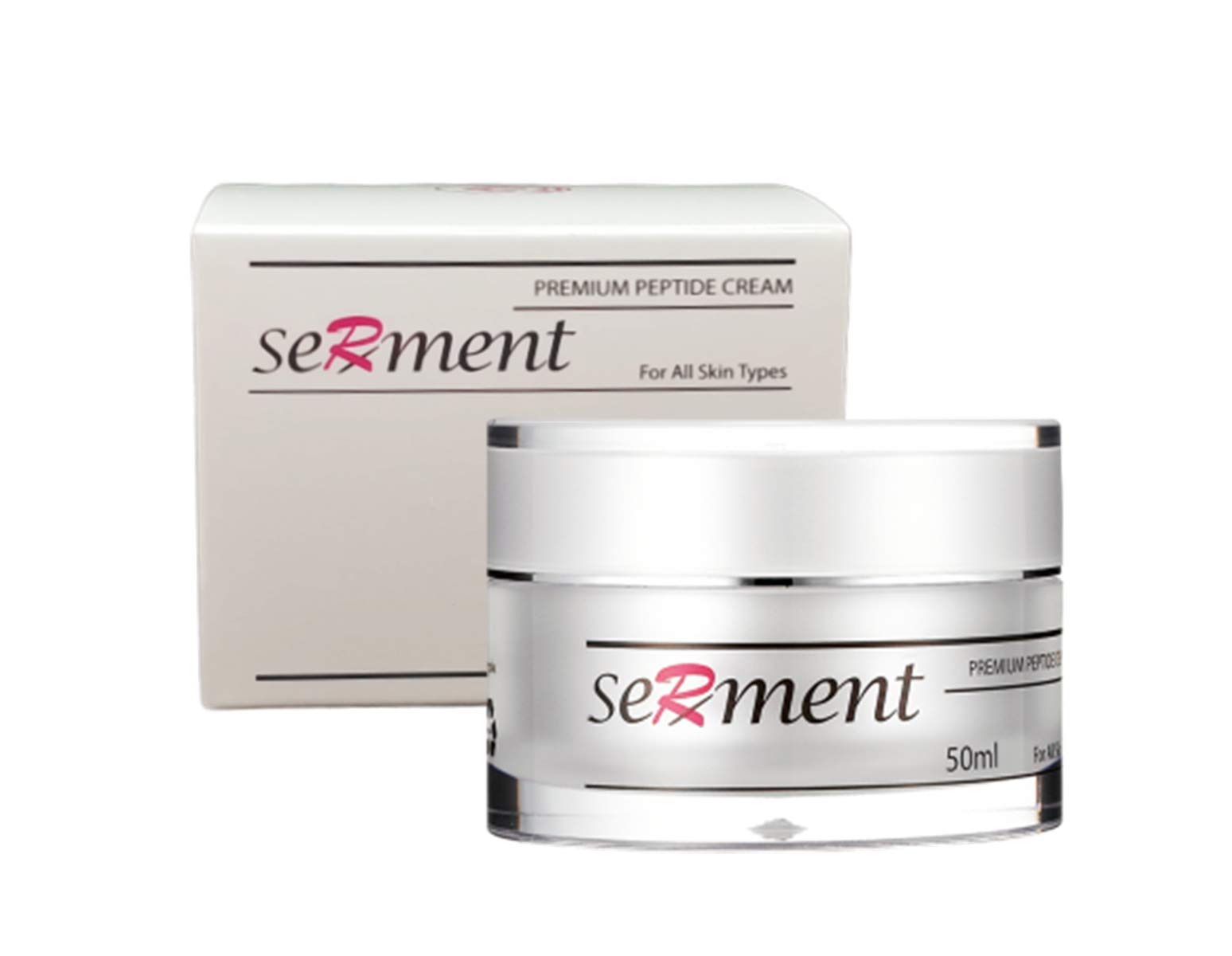 Serment Korean Anti-Aging Peptide Cream with 17 Amino Acids & 3 Peptides - Premium Moisturizer for Wrinkles & Fine Lines - Perfect for Night Routine & Mature Skin Care