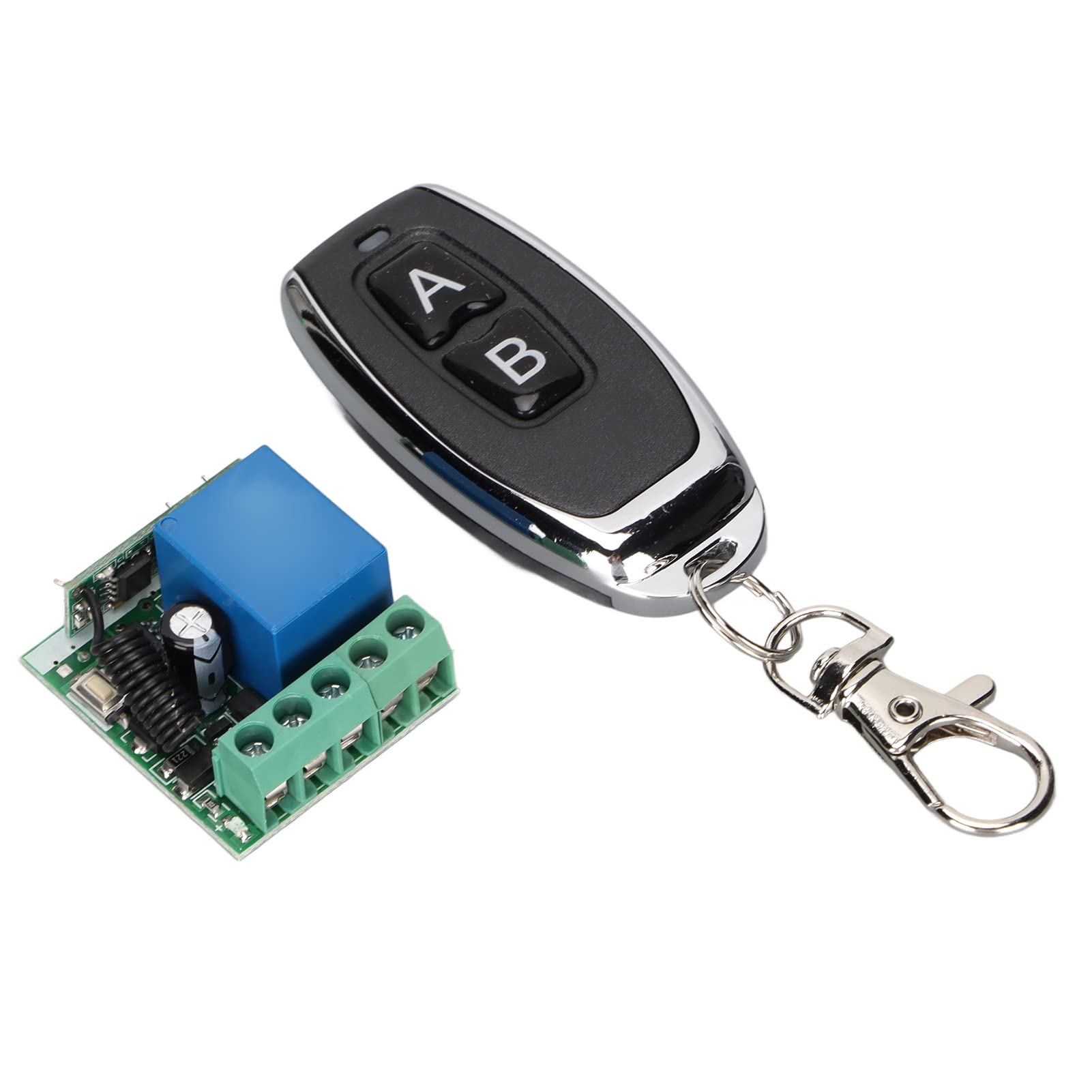 Hilitand 433MHz Wireless RF Remote Control Switch - Single Channel DC12V Relay for Home Automation, Garage Doors & Lighting Control | Easy DIY Installation