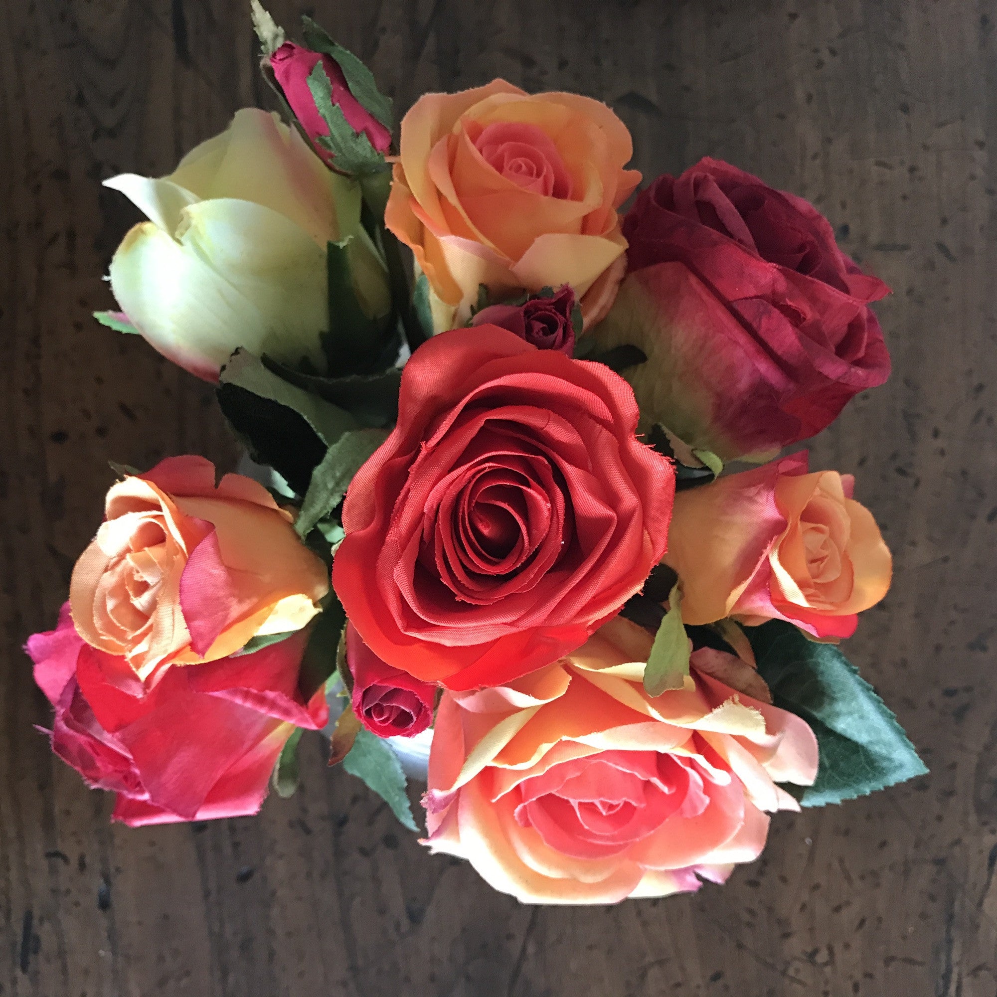 Premium Artificial Roses - Summer Red Silk Flowers for Home Decor, Wedding Bouquets, and Party Centerpieces | Realistic Fake Roses for DIY Floral Arrangements