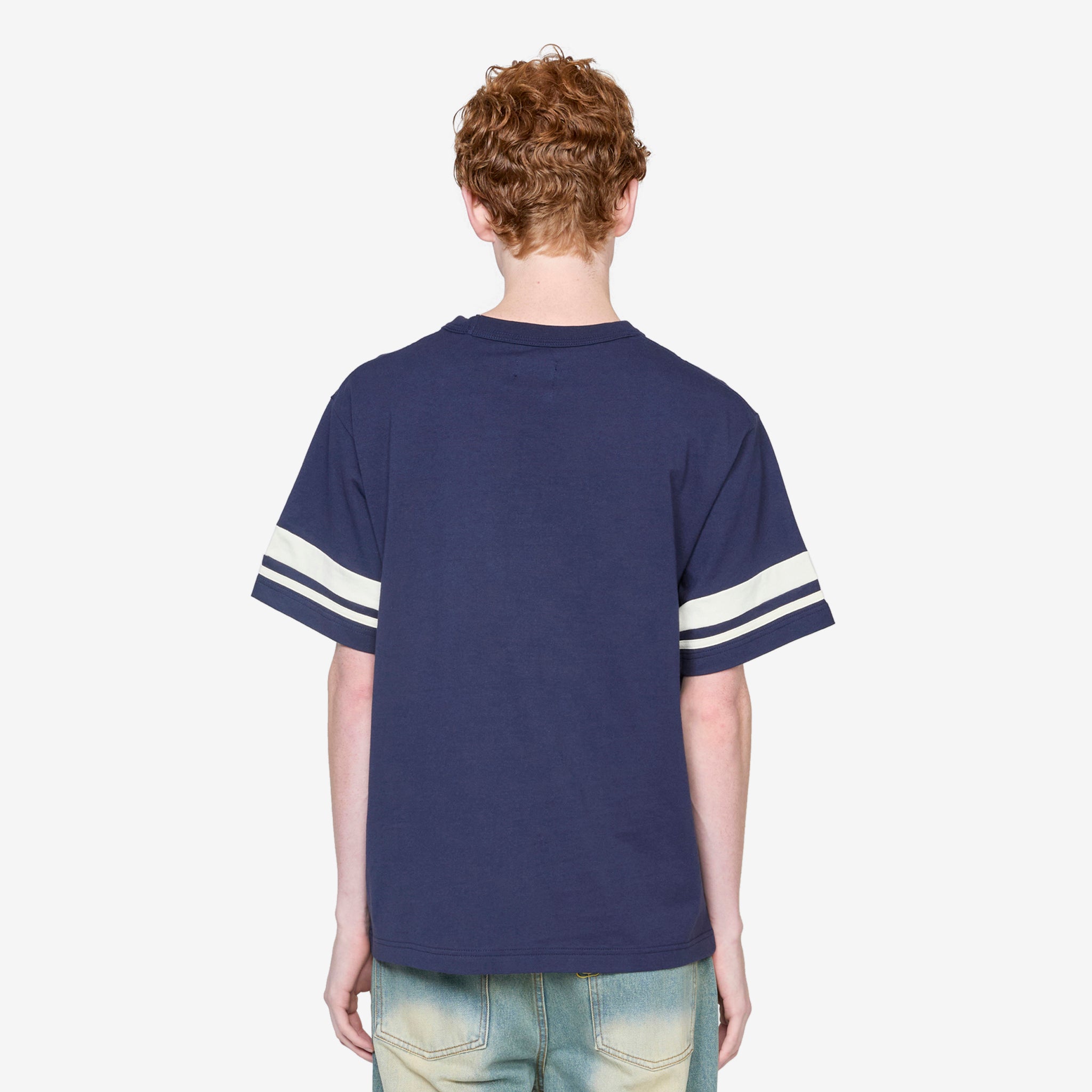 Chad Navy Blue T-Shirt for Men - Comfortable Cotton Casual Tee for Everyday Wear, Gym, and Outings