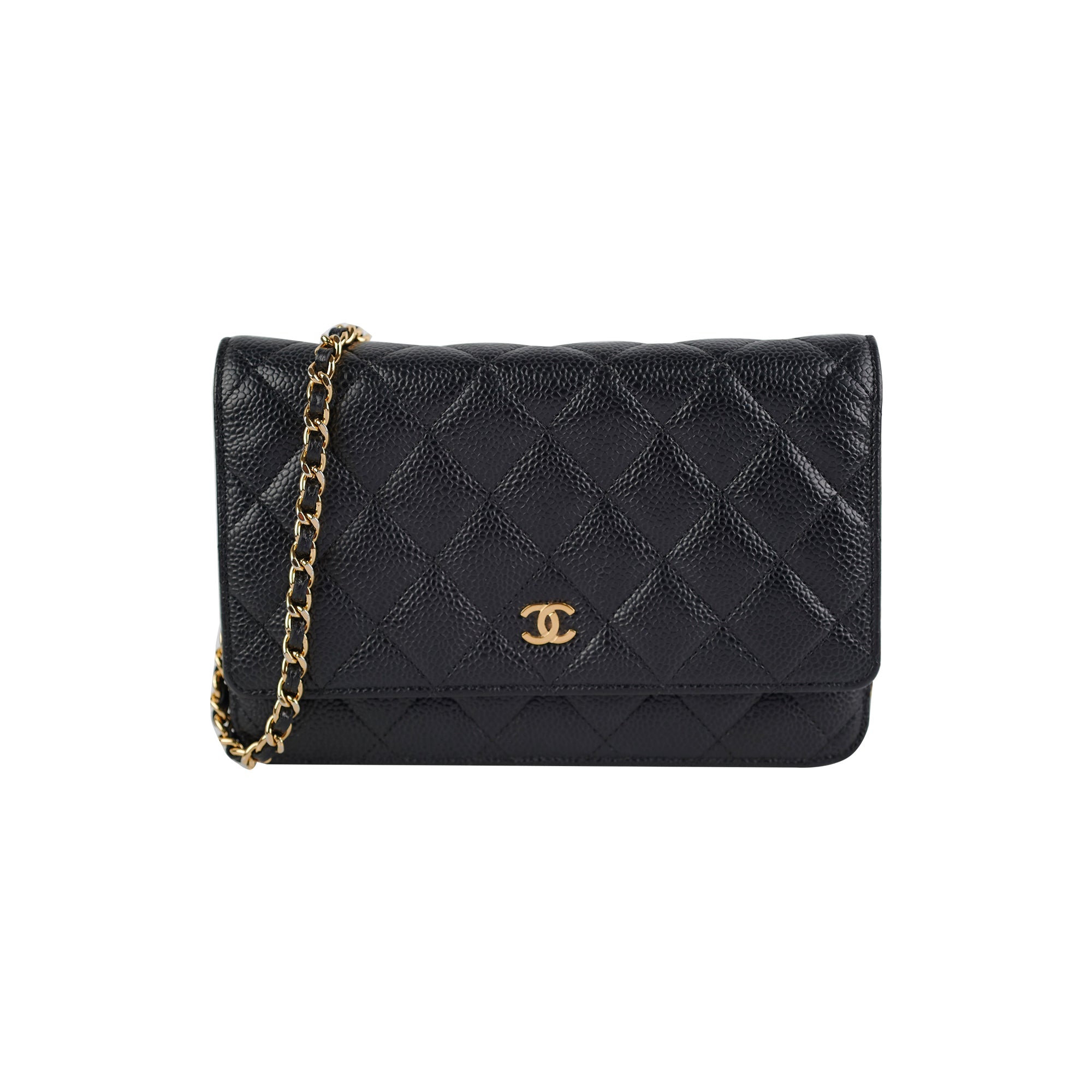 Chanel Caviar Wallet On Chain WOC Black Crossbody Bag - Luxury Designer Handbag for Women, Perfect for Evening Parties & Daily Use