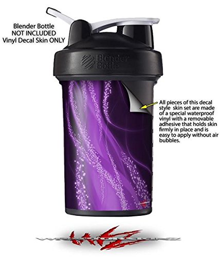 Blender Bottle ProStak 22oz Skin Decal Wrap - Purple Vortex Design for Gym & Sports