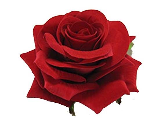 BRIKSHI Rose Flower Hair Clips for Women & Girls - 12 Pack Elegant Hair Accessories for Weddings, Parties & Daily Styling