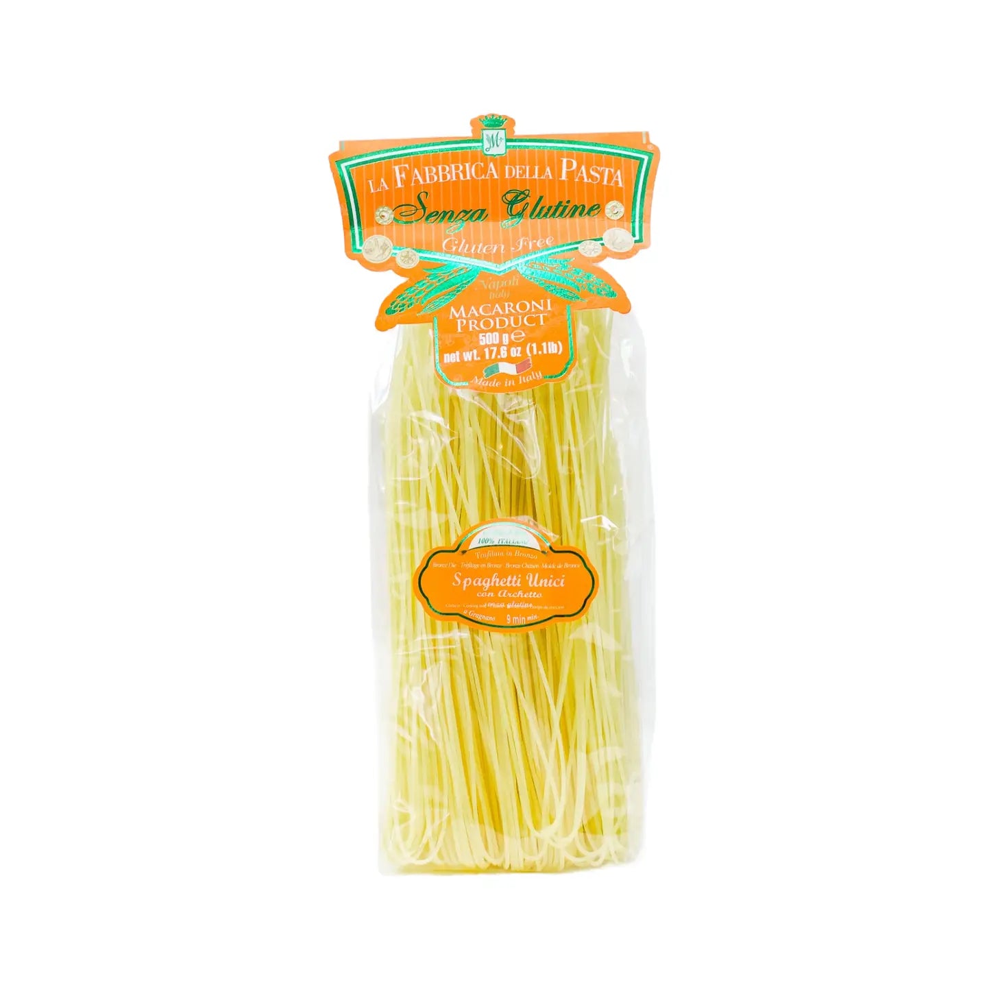 La Fabbrica della Pasta Gluten Free Spaghetti Pasta - Organic Wheat-Free Italian Noodles for Healthy Cooking & Pasta Dishes | Perfect for Celiac Diet, Vegan Meals & Family Dinners