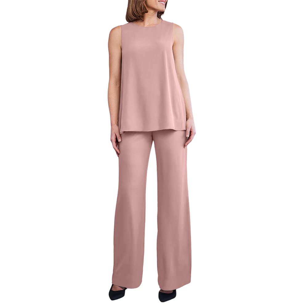 Zongqiven Women's 3-Piece Chiffon Mother of the Bride Pant Suit Set - Elegant Wedding Guest Outfit for Evening Party, Prom & Special Occasions | Perfect for Formal Events, Mother's Day & Holiday Gatherings