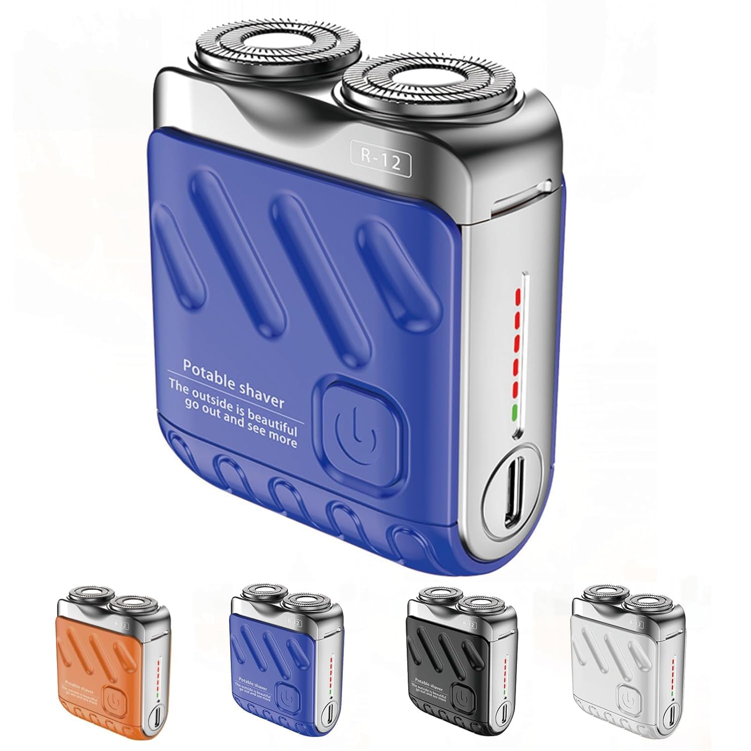 Best Electric Mini Portable Shaver for Men - Waterproof Dry & Wet Travel Shaver with USB Charging - Perfect for Business Trips, Office Use & On-the-Go Grooming