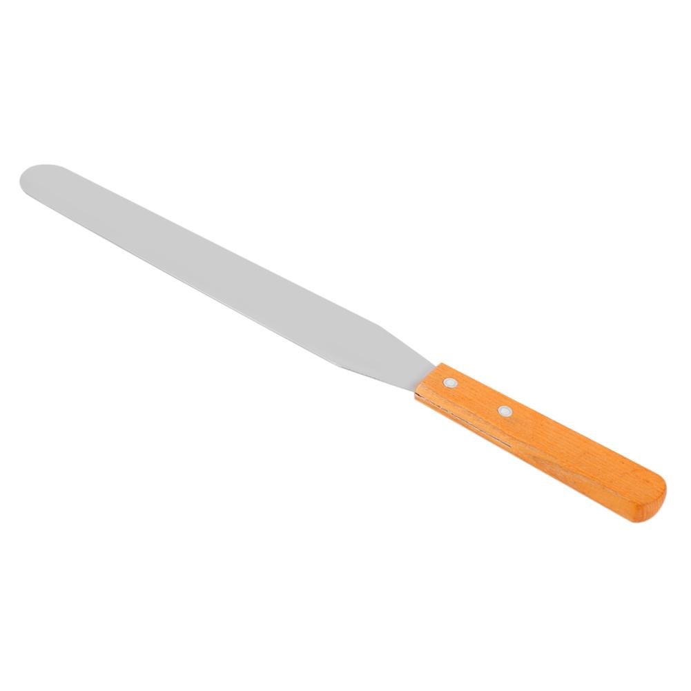 Premium Stainless Steel Cake Spatula Set with Ergonomic Wooden Handle - 8 Inch Straight & Icing Spatula for Baking, Cake Decorating, Frosting - Perfect for Home Bakers, Pastry Chefs & Wedding Cake Design