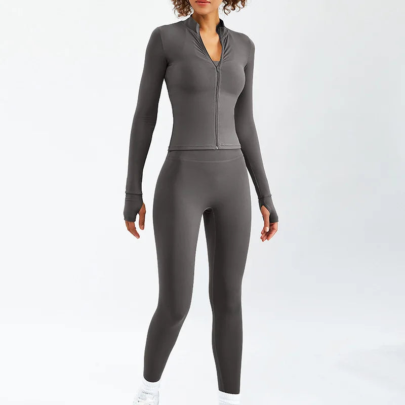 2/3PCS Women's Sport Yoga Set - Soft, Breathable High Waist Gym Outfit - Workout Clothes & Tracksuit for Yoga, Pilates, Running & Fitness Training