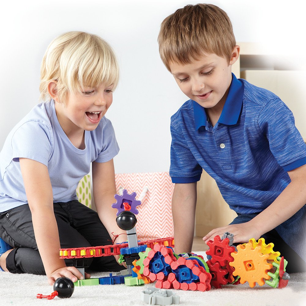 Learning Resources Gears! Gears! Gears! Machines in Motion STEM Building Set - 116 Piece Construction Toy for Kids Ages 5+ | Early Engineering Learning, Puzzle & Creative Play | Perfect for Classroom STEM Activities & Home Learning Fun