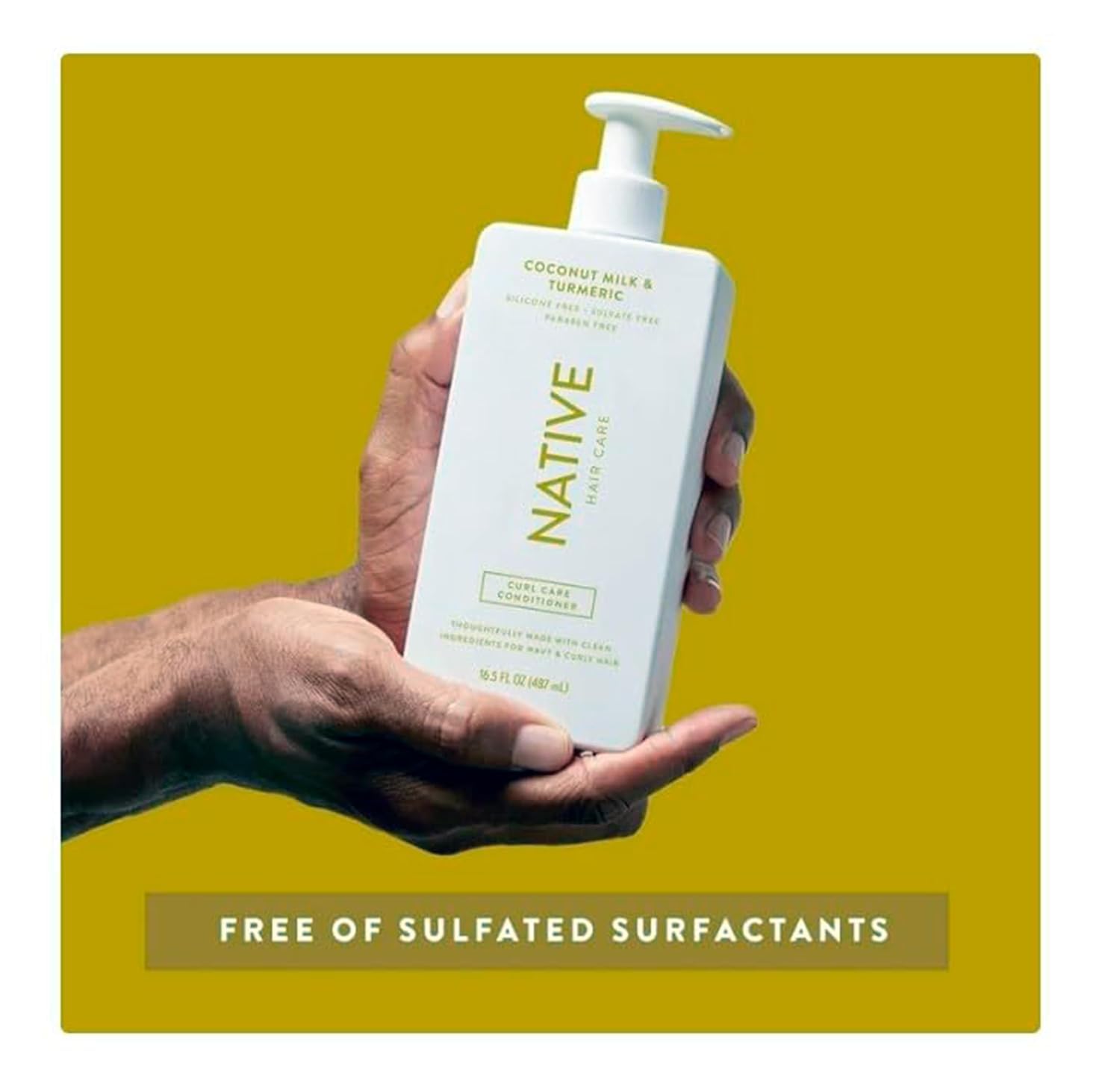 **Organic Coconut Milk & Turmeric Shampoo and Conditioner Set – Sulfate Free, Paraben Free, Dye Free, Natural Ingredients – 16.5 oz (Pack of 2) – Hydrating & Soothing for Dry, Damaged Hair – Perfect for Daily Hair Care & Scalp Health**