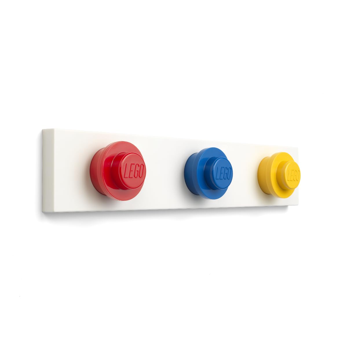 Room Copenhagen LEGO Wall Hanger Rack - Red, Blue, Yellow - Space-Saving Toy Storage for Kids' Bedroom & Playroom - Perfect for Organizing LEGO Bricks & Displaying Creations