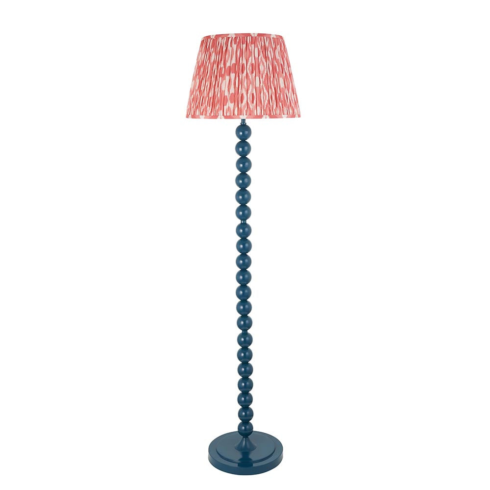 Auralis Ikat Floor Lamp with E27 Socket - Modern Handwoven Design for Living Room, Bedroom & Office Lighting