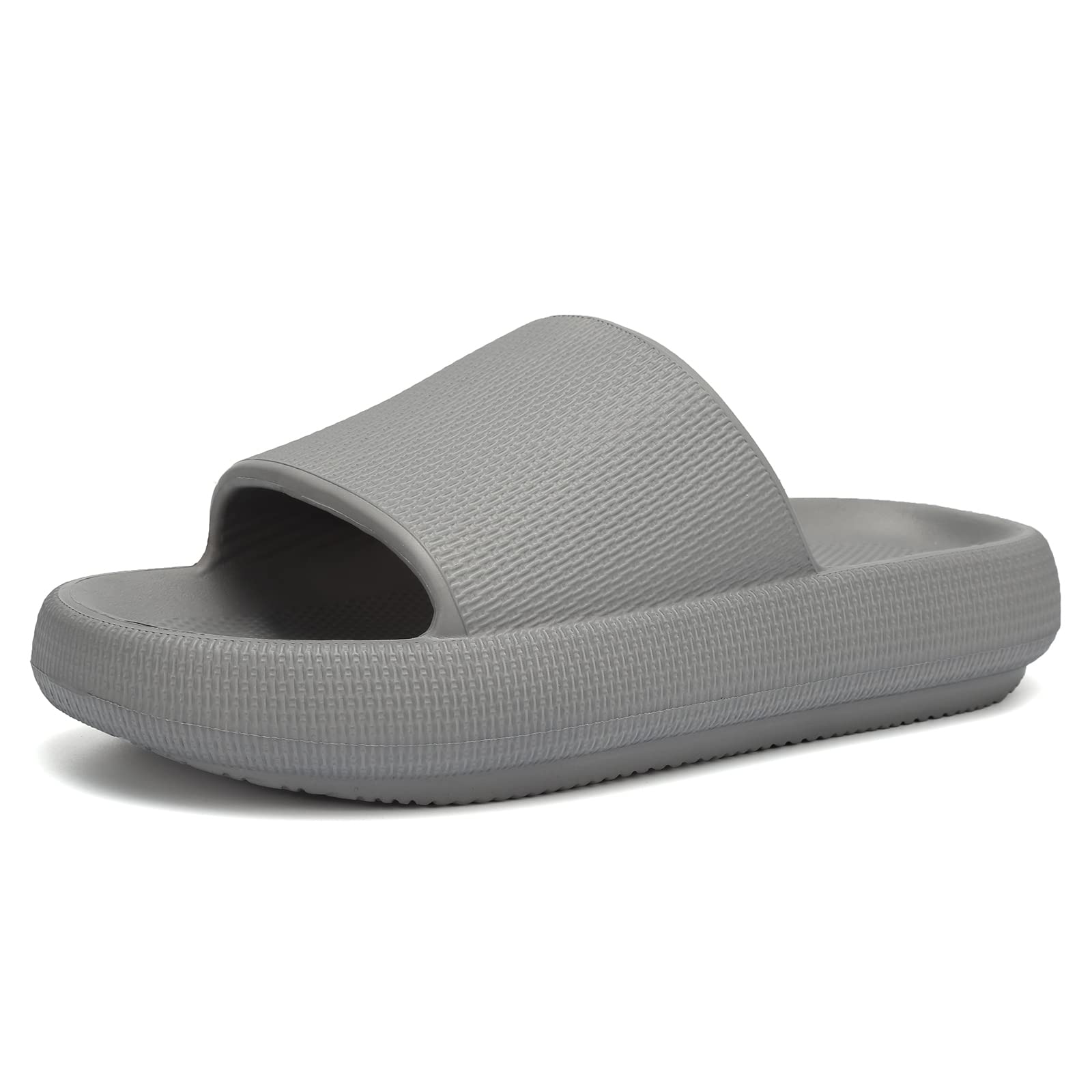 EQUICK Cloud Slides Pillow Slippers for Women & Men - Ultra Soft Bathroom Sandals with Cushioned Thick Sole | Indoor Outdoor Shower Slippers | Perfect for Spa, Poolside, and Home Relaxation
