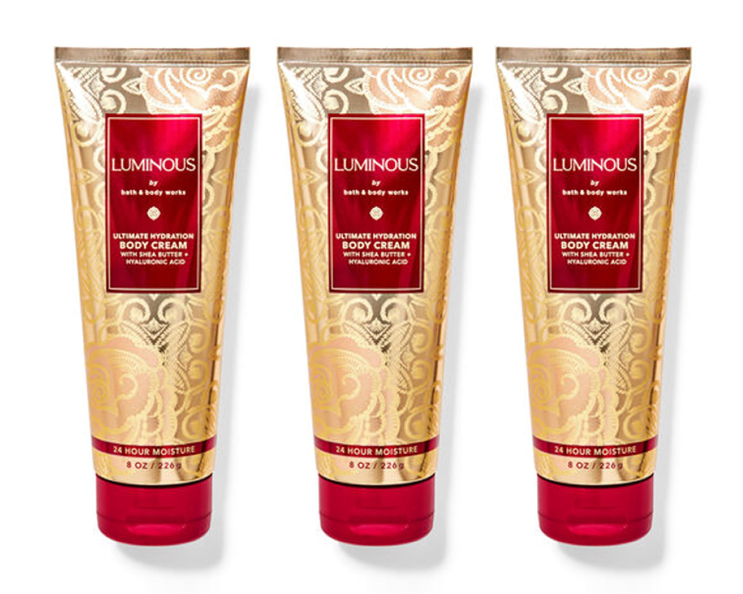 MYT BBW Ultimate Hydration Body Cream - 8oz Pack of 3 | Deep Moisturizing Luminous Lotion for Dry Skin | Perfect for Daily Use, Spa Days & Gift Giving