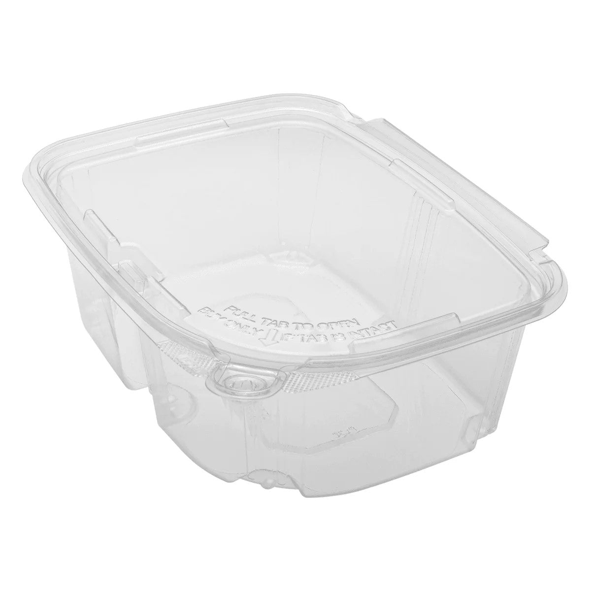 Deli PET Hinged Containers 32 oz (100 Count) - BPA-Free Plastic Food Storage Containers with Lids for Meal Prep, Leftovers & Restaurant Takeout