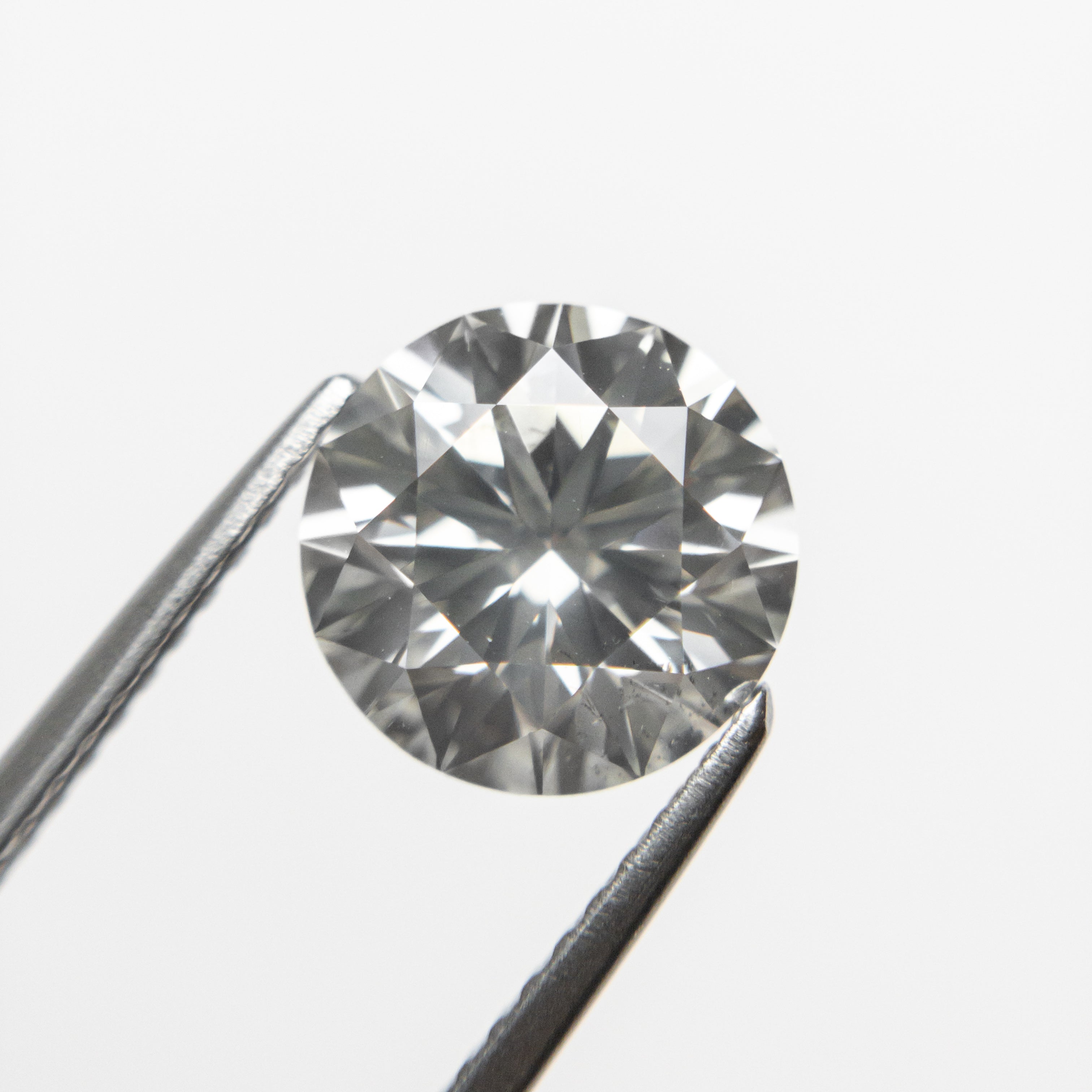 2.19ct GIA Certified Fancy Grey Round Brilliant Diamond - 8.32x8.25x5.13mm SI2 Clarity for Engagement Rings & Fine Jewelry