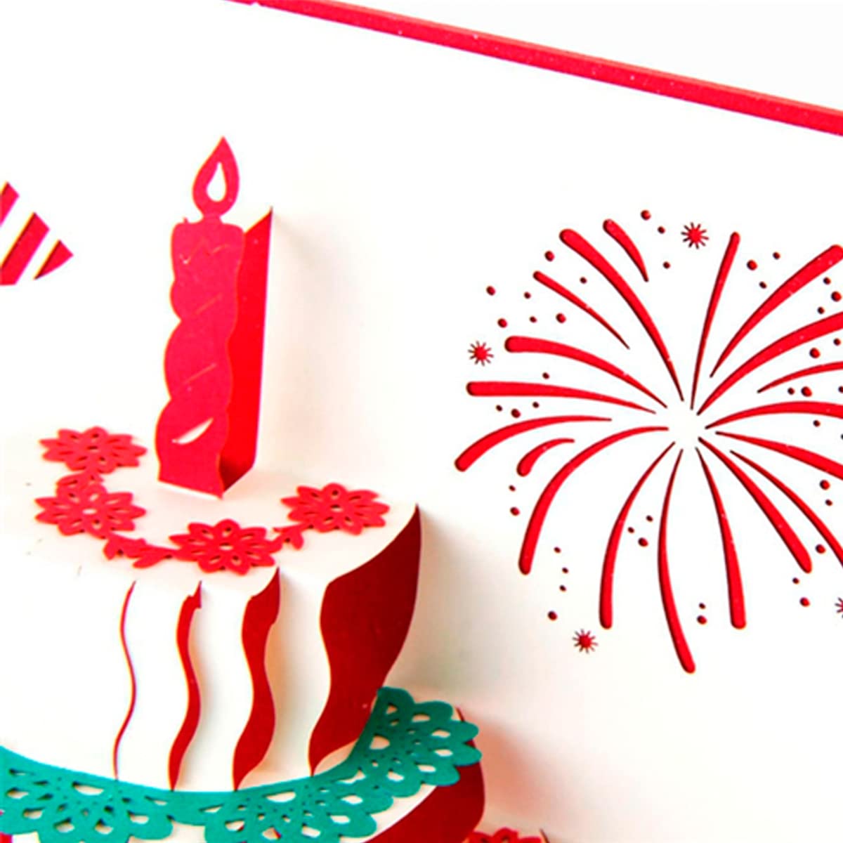 3D Birthday Cake Pop Up Card - Handmade Greeting Card for Birthdays, Anniversaries & Special Occasions (Pack of 1) | Perfect for Gift Giving, Party Decorations & Surprise Celebrations