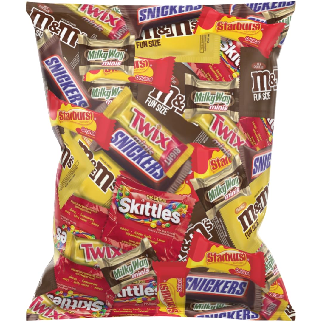 20lbs Bulk Halloween Candy Sampler - Custom Variety Pack of Individually Wrapped Chocolate Candy for Trick-or-Treating, Party Favors & Office Snacks