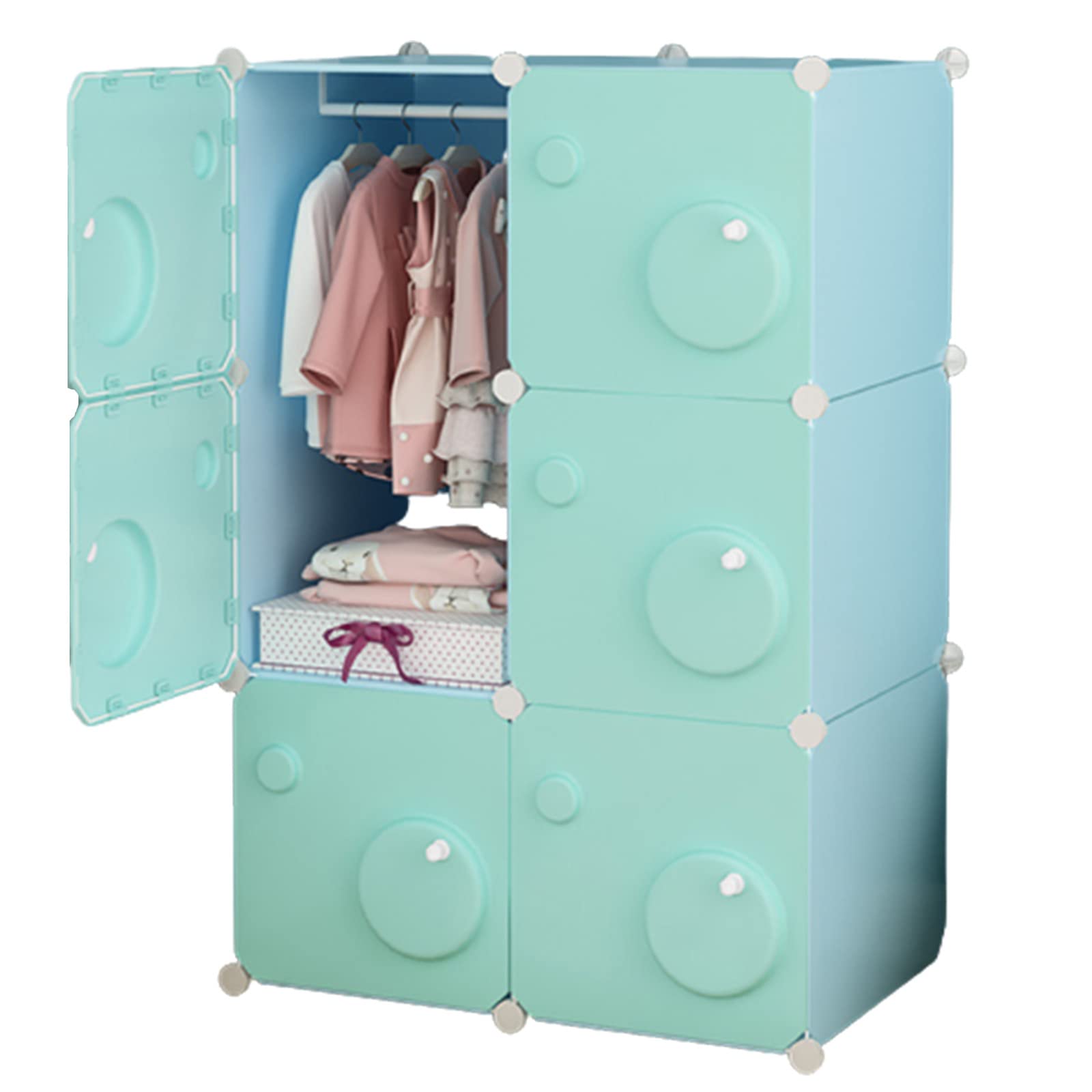 GHFXFG Hanging Closet Organizer Cube - 47×75×129CM Wardrobe Storage Shelves for Bedroom, Dresser & Clothes | Space-Saving Armoire Solution for Small Apartments & Dorm Rooms
