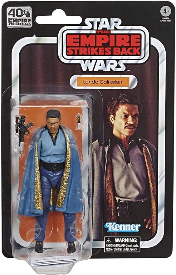 Star Wars The Black Series 40th Anniversary Lando Calrissian 6-Inch Action Figure - Empire Strikes Back Collectible Toy for Fans & Display - Perfect for Home Decor, Office Display & Gift Giving