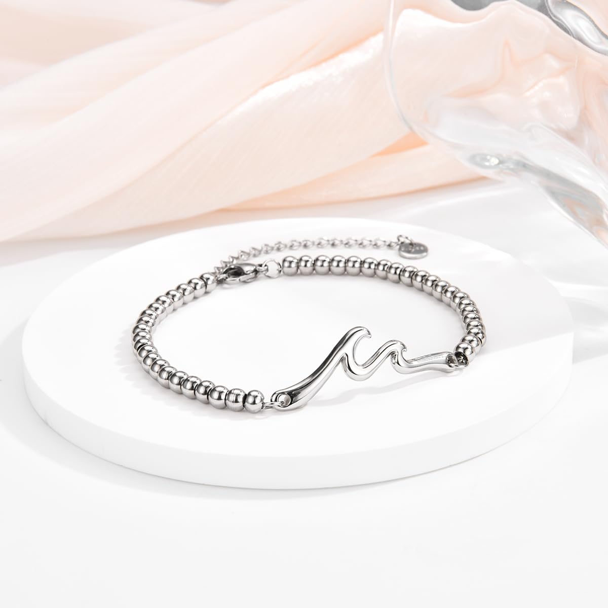 Wave of Life Bracelet - Thoughtful Gift for Women, Best Friend, Sister, Daughter, Granddaughter, Niece | Perfect for Christmas, Birthday, Valentine's Day & Graduation | Elegant Jewelry for Everyday Wear & Special Occasions