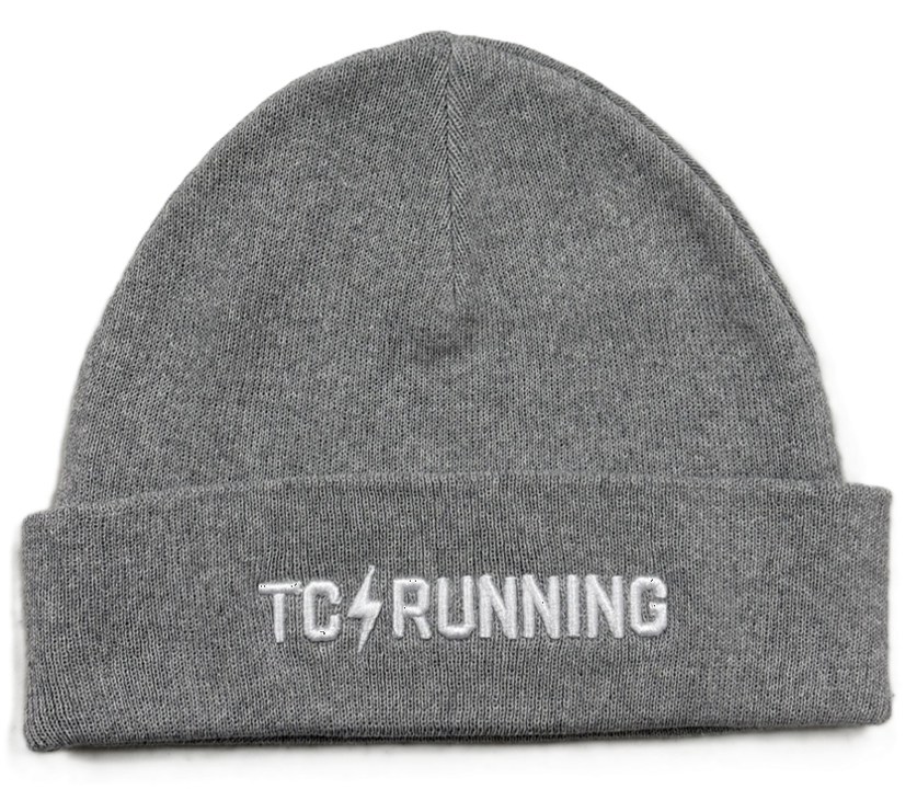 TCRC Re Fleece Beanie - Soft Winter Hat for Men & Women, Warm Knit Skull Cap, Grey - Perfect for Skiing, Snowboarding & Outdoor Activities