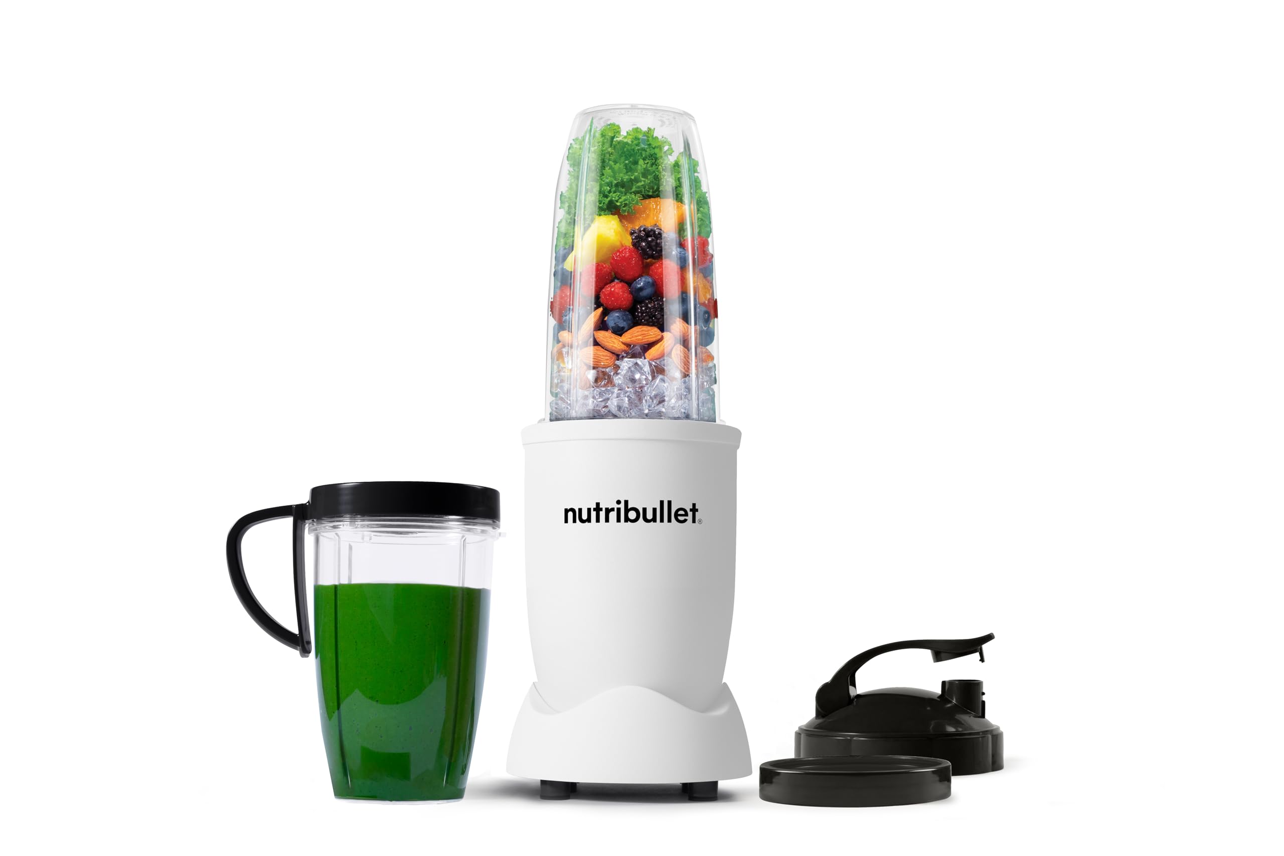 NutriBullet PRO 900 Series 900W High-Speed Blender with Nutrient Extractor & Mixer - 9-Piece Set in Matte White - Perfect for Smoothies, Protein Shakes & Meal Prep