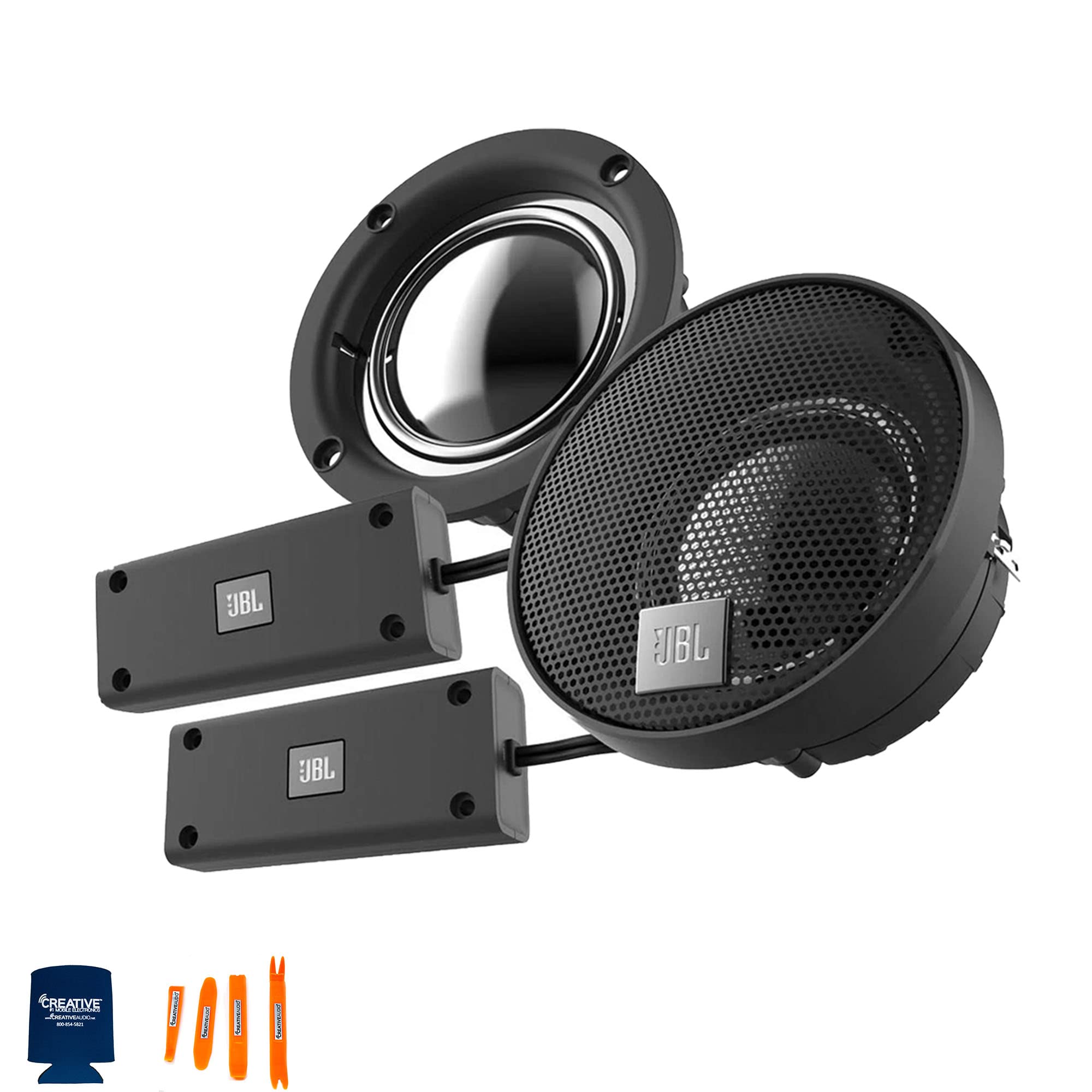 JBL STADIUM862CF 6x8 2-Way Car Audio Component Speakers with STADIUM22S 2.5