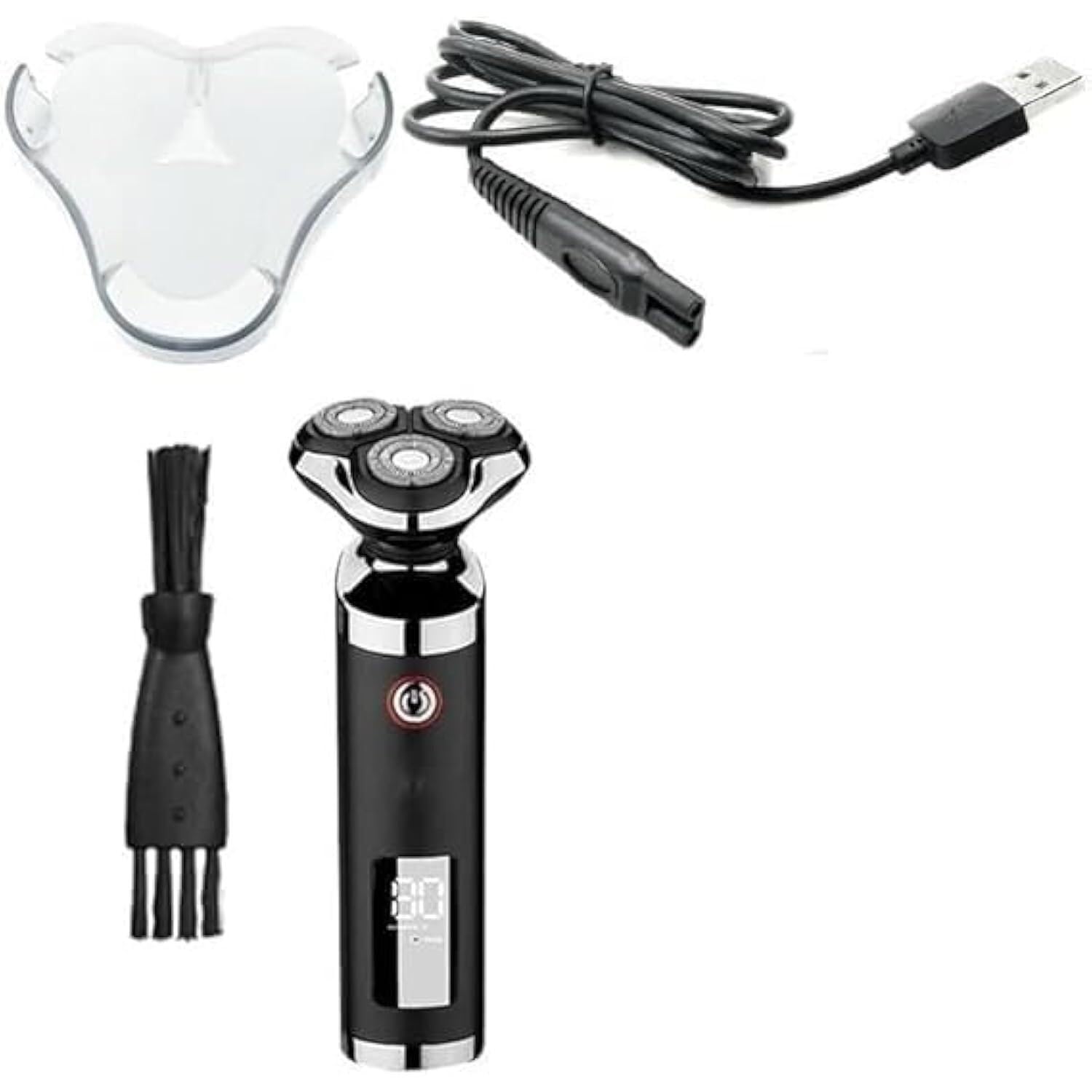 Best Electric Shavers for Men - Waterproof Wet & Dry Rechargeable Beard Trimmer with LCD Display & Floating Multi-Head Design - Perfect for Travel, Home & Gym Use