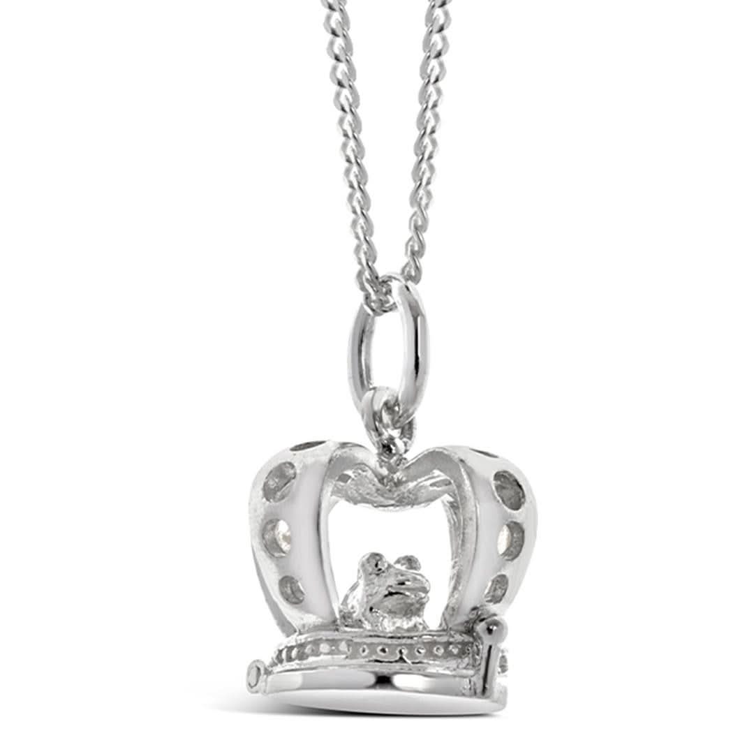 Magical Charm Necklace with Crown Design - Sterling Silver Jewelry for Women | Perfect for Gifts, Parties, and Special Occasions