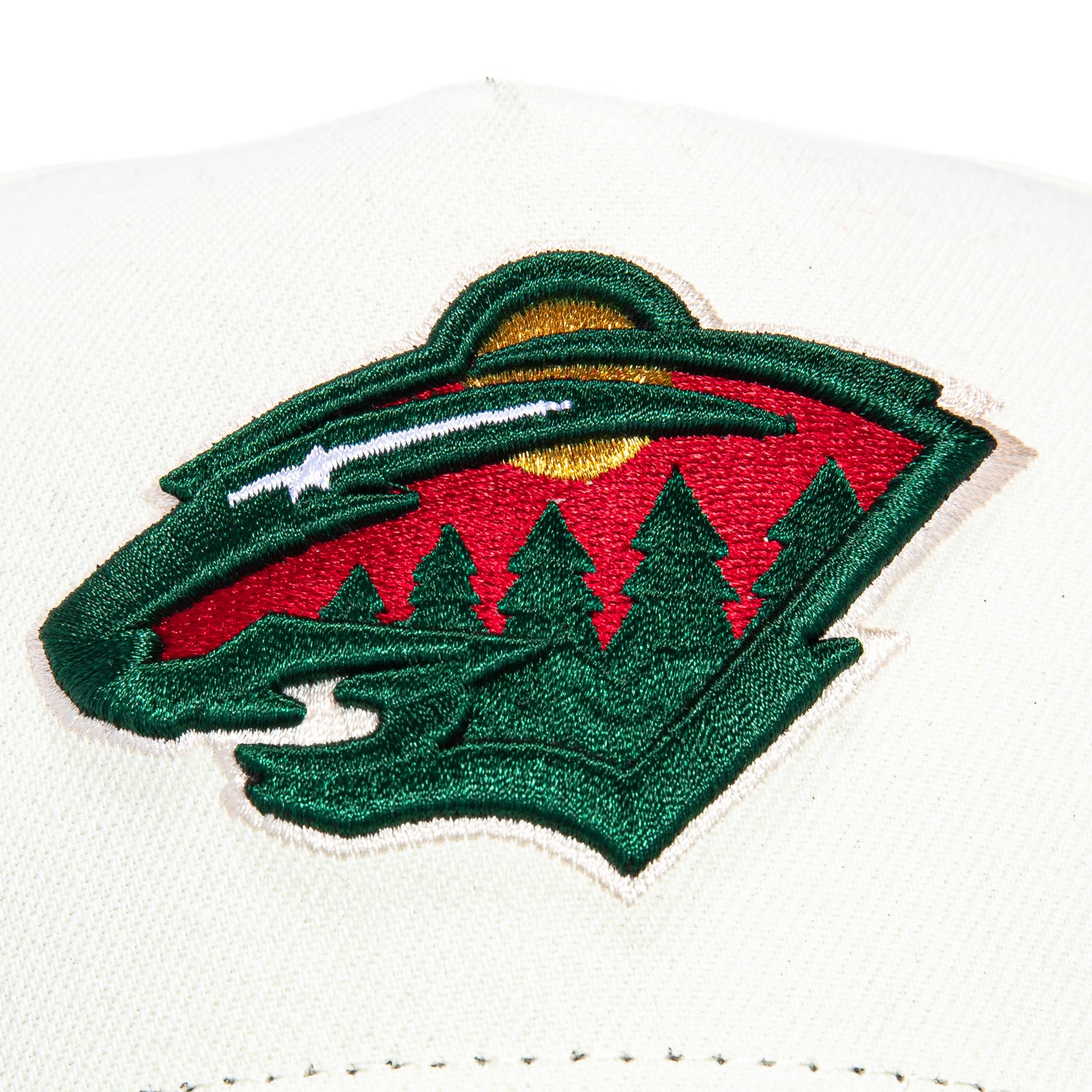 New Era 9Forty A-Frame Minnesota Wild Snapback Hat - White & Green Adjustable Baseball Cap for Men & Women | Perfect for Hockey Games, Outdoor Sports & Casual Wear