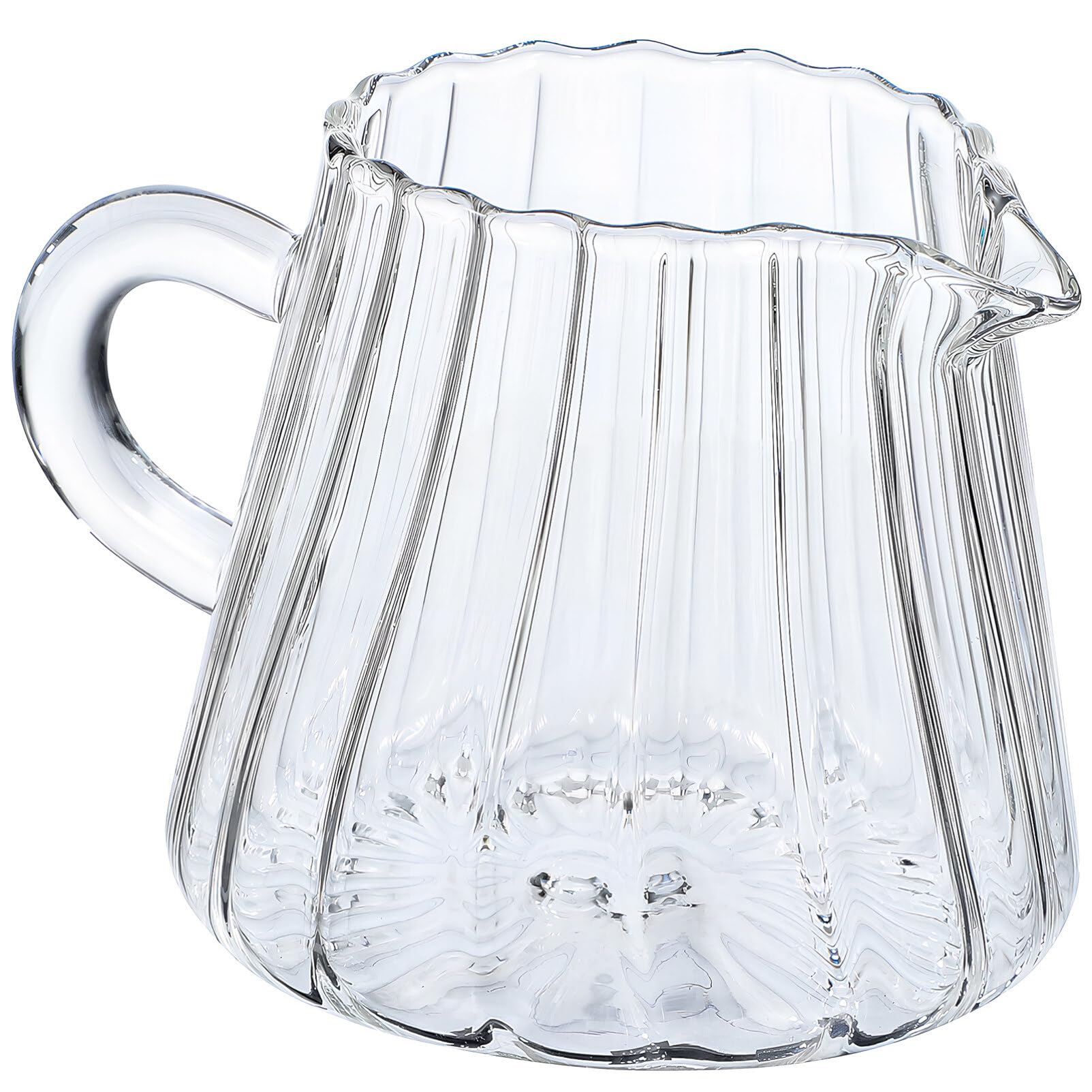Elegant Glass Pitcher - 200ml Creamer Jug for Coffee, Tea, Milk Frothing - Perfect for Home, Cafe & Restaurant Use