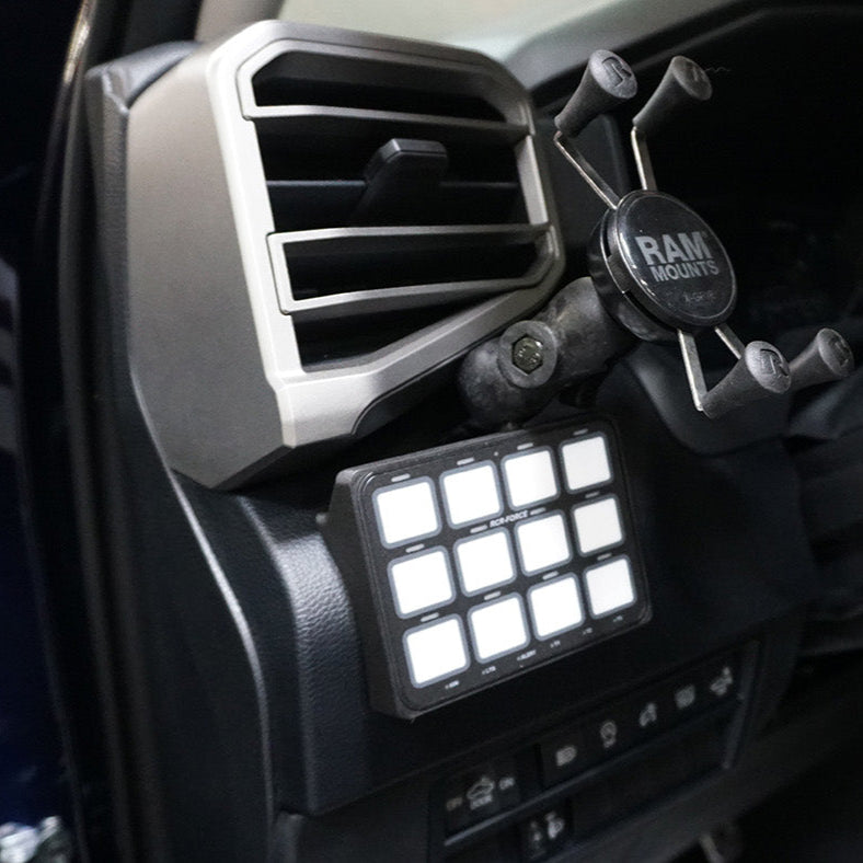 2022-2024 Toyota Tundra SDHQ Built Switch Pros RCR Force 12 Keypad Mount - Off-Road Lighting Control System for Adventure & Overlanding