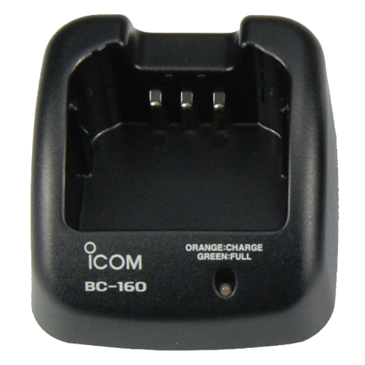 Icom BC160 Rapid Battery Charger - Fast Charging for Icom Two-Way Radios - Perfect for Emergency Communications, Outdoor Adventures, and Professional Use