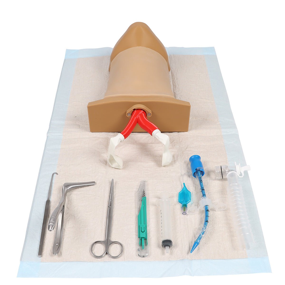 Crico Chris Cricothyrotomy Task Trainer - High-Quality Medical Simulation Model for Emergency Airway Training | Perfect for EMT, Paramedic & Medical Students Practice
