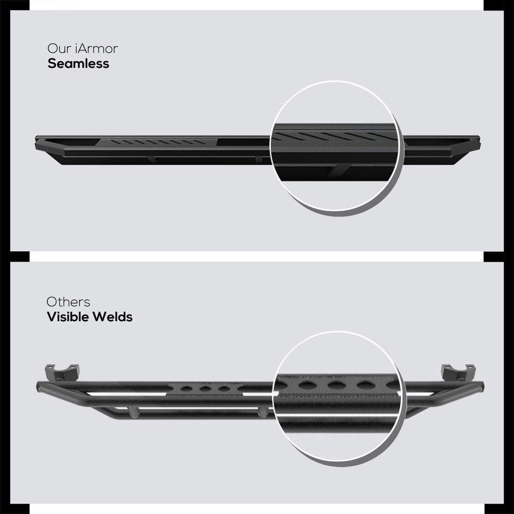 APS 6.5 Inch Stainless Steel Running Boards for Chevy Silverado & GMC Sierra 1500/2500/3500 HD (2019-2025) - Durable Side Step Nerf Bars - Perfect for Off-Roading, Truck Access & Easy Entry/Exit