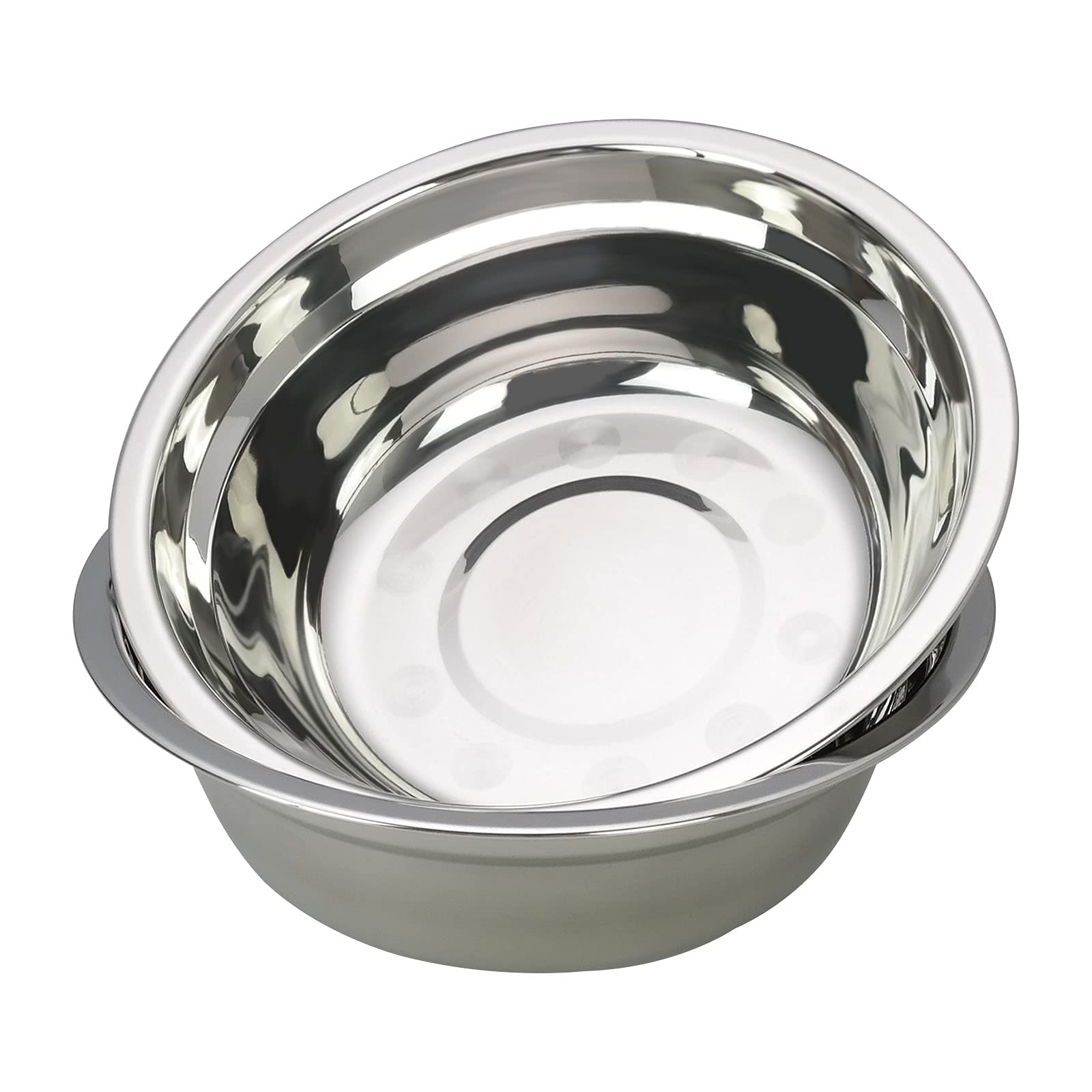 6-Pack Stainless Steel Mixing Bowls for Salad, Cooking & Baking – Durable Serving Bowls for Kitchen Prep, Meal Mixing & Food Presentation