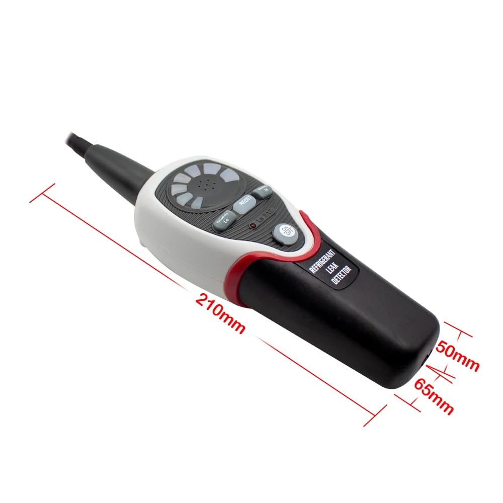 Professional Halogen Leak Detector for AC Refrigerant - R134a R410a R407a R22 Compatible - RLD-382P HVAC Leak Tester for Home & Auto Air Conditioning Maintenance
