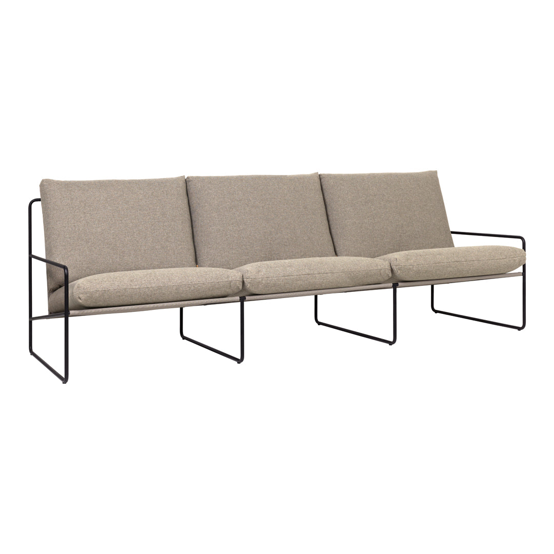 Ferm Living Desert Dolce Sofa - Modern Minimalist 3-Seater Couch for Living Room, Lounge & Office - Comfortable Mid-Century Design with Soft Fabric Upholstery