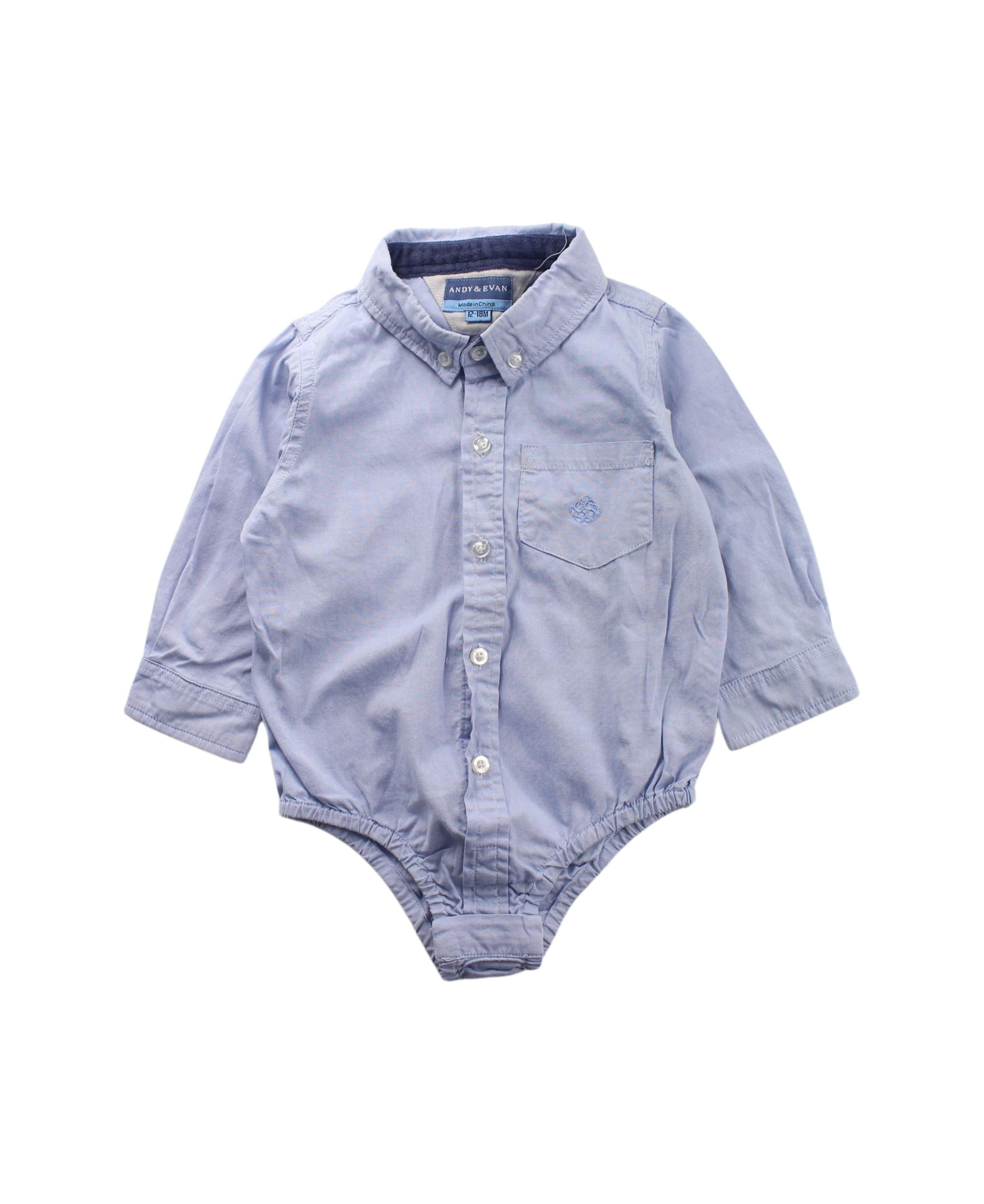 Andy & Evan Long Sleeve Bodysuit for Babies 12-18 Months - Soft Cotton Infant Onesie for Comfortable Everyday Wear, Playtime & Photo Shoots